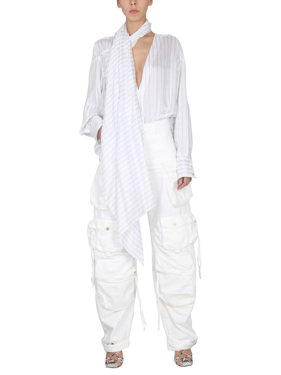 Attico Women's Bonnie Shirt In White