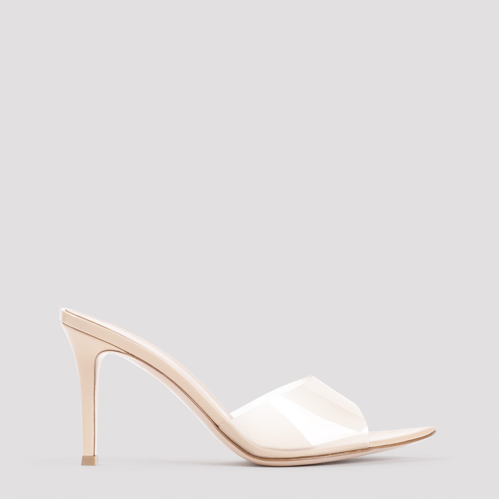 Shop Gianvito Rossi Elle 85 Mules In Nunu Nude Nude