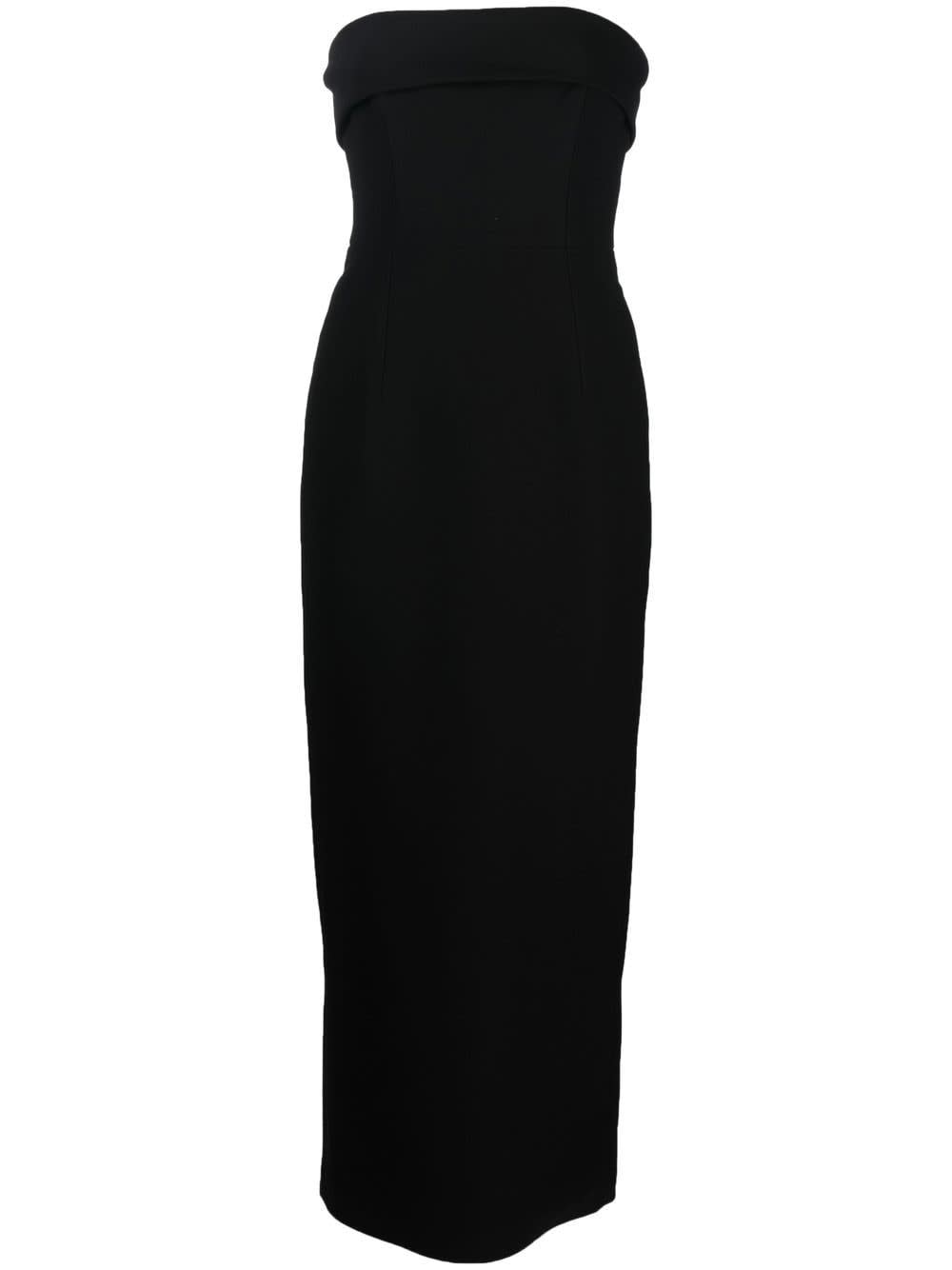 New Arrivals Strapless Evening Gown Long Dress In Black