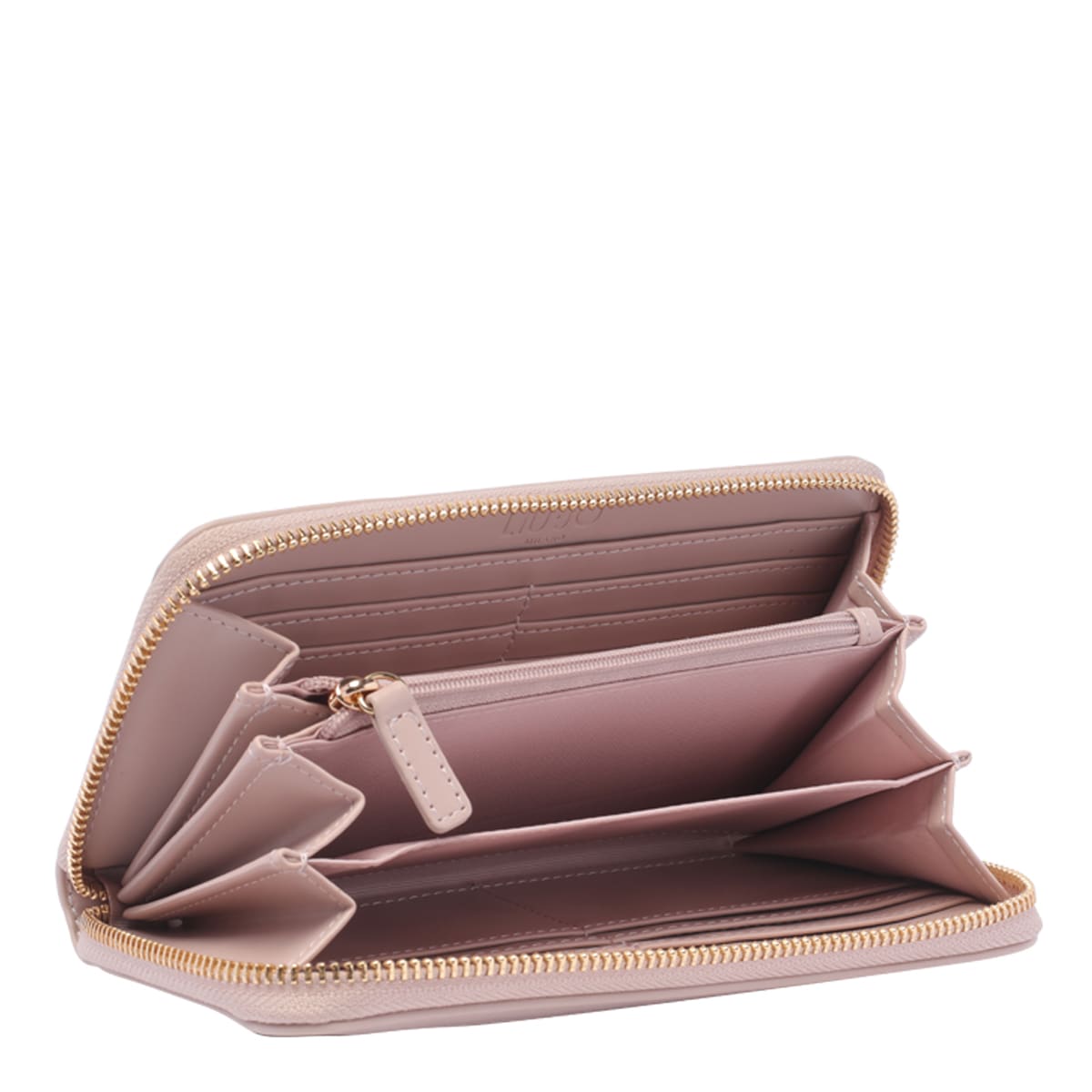 Shop Liu •jo Zip Wallet In Pink