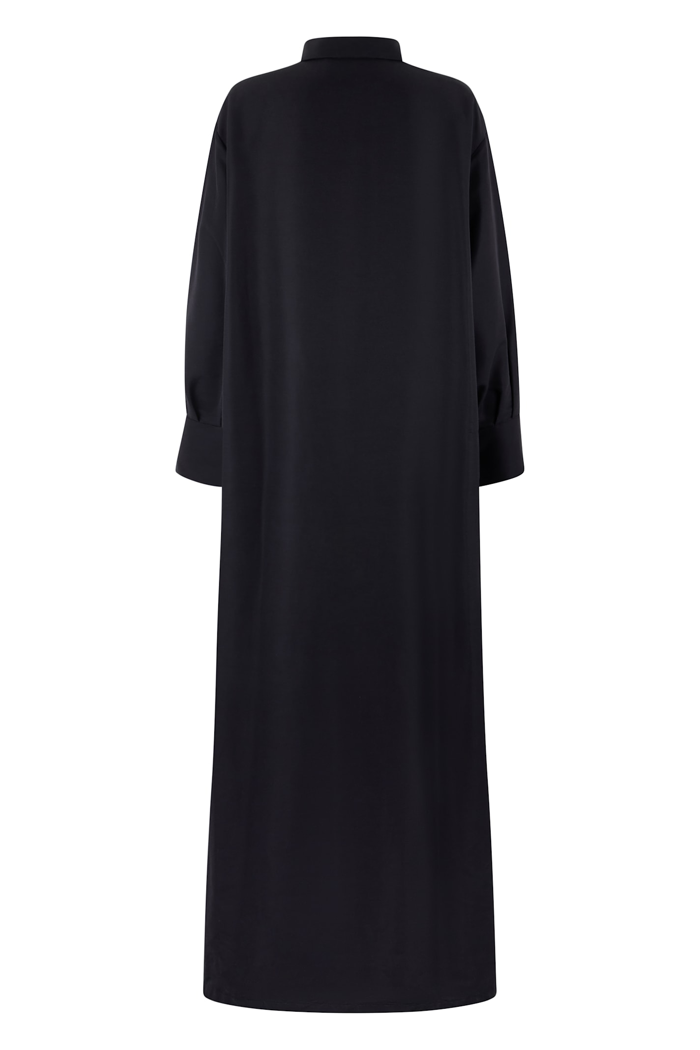 Valentino Maxi Dress In Cotton Blend In Black