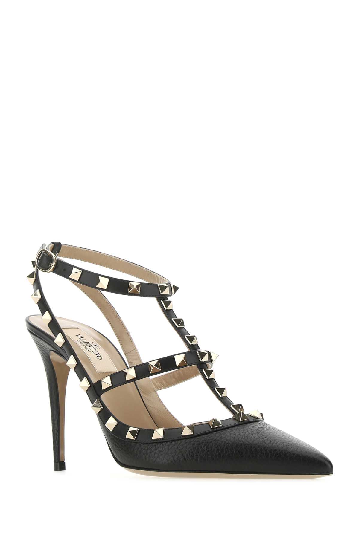 Valentino Rockstud 100 Slingback Pumps In Black