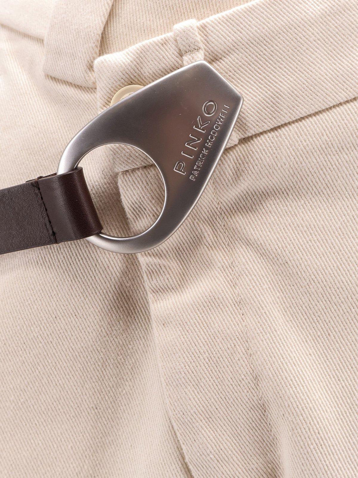 Pinko X Patrick Mcdowell Crossover Belted Trousers