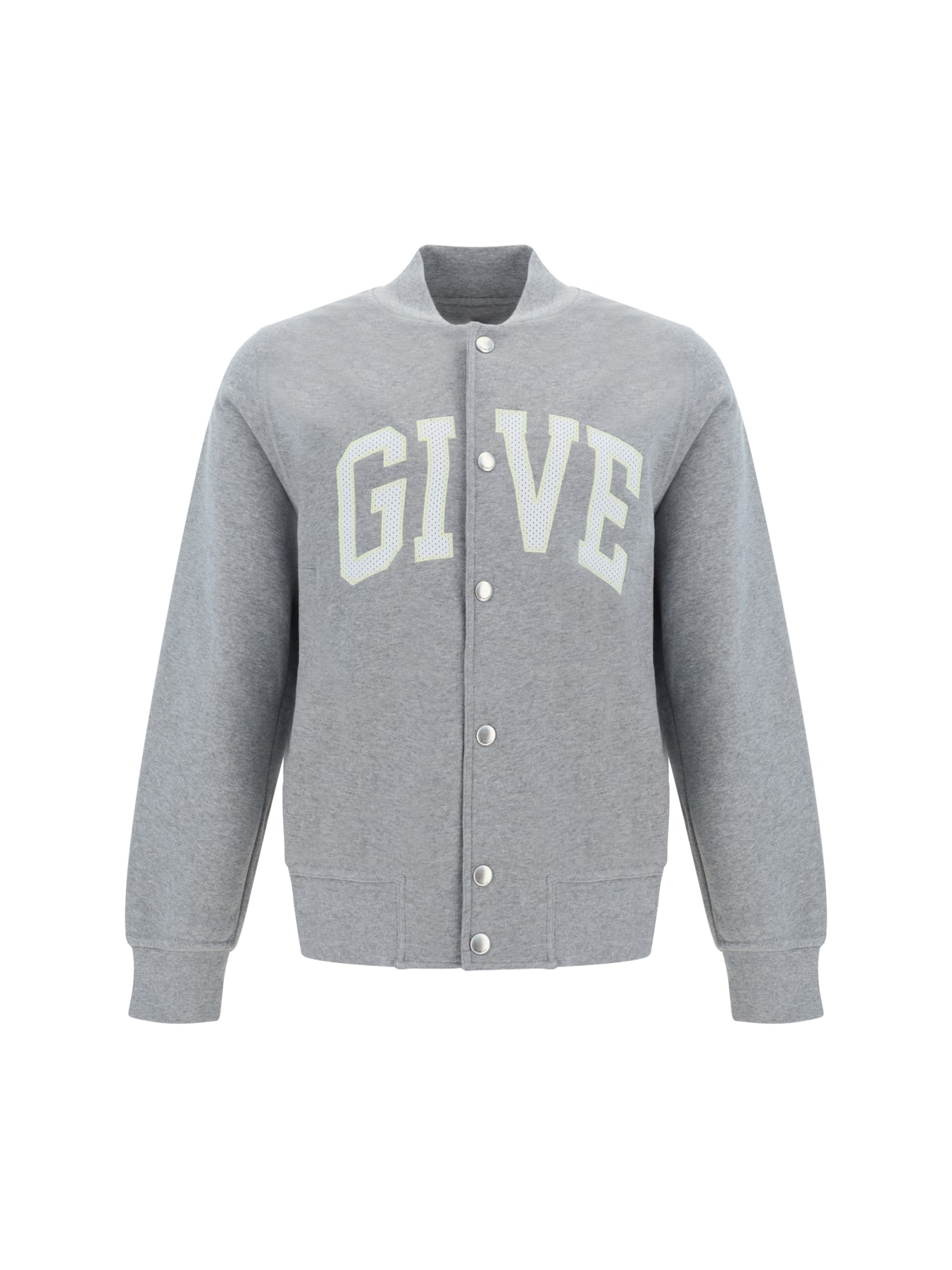 Shop Givenchy Sweatshirt In Light Grey Melange