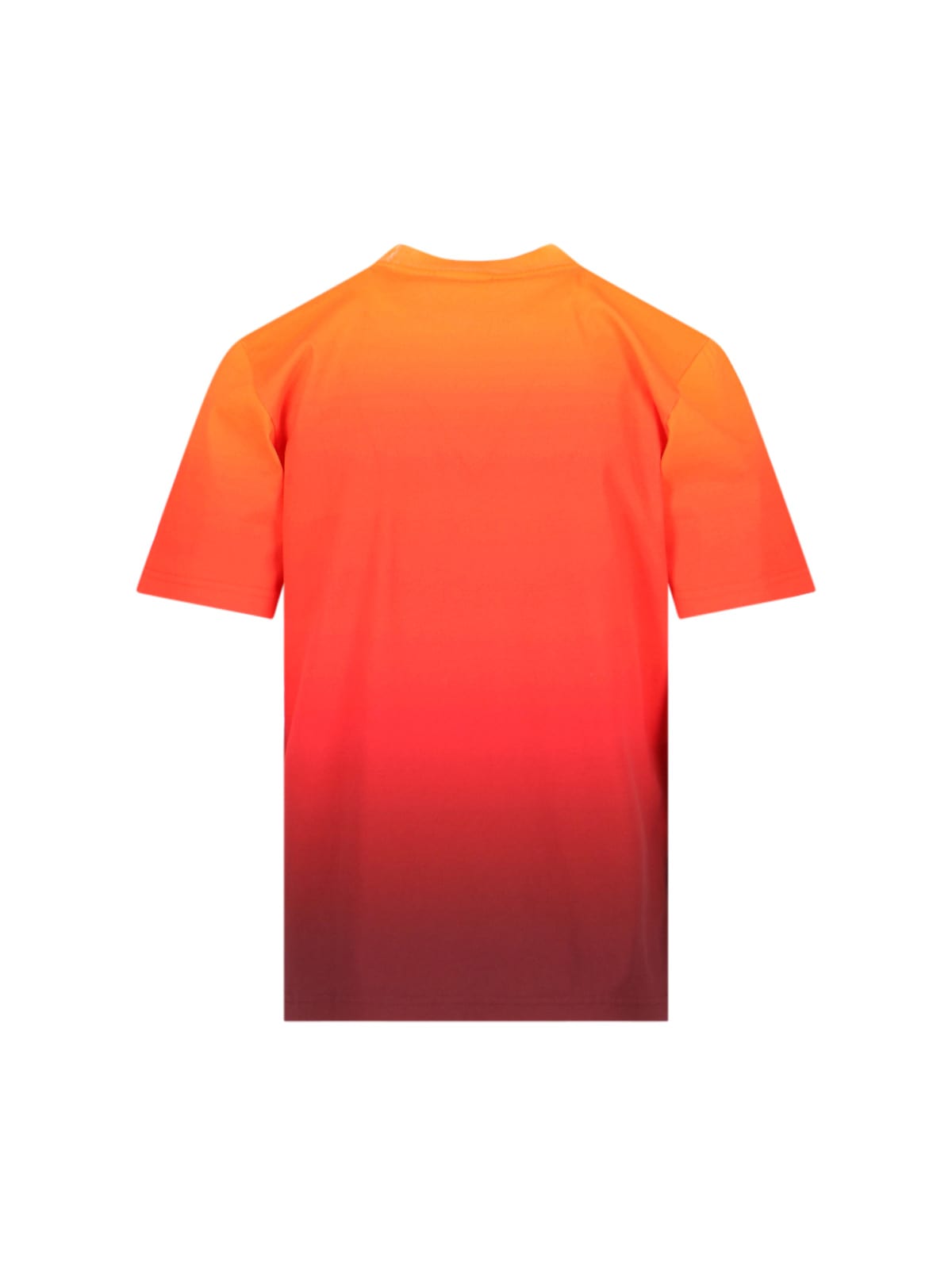 Shop Courrèges Gradient Sunset T-shirt In Orange