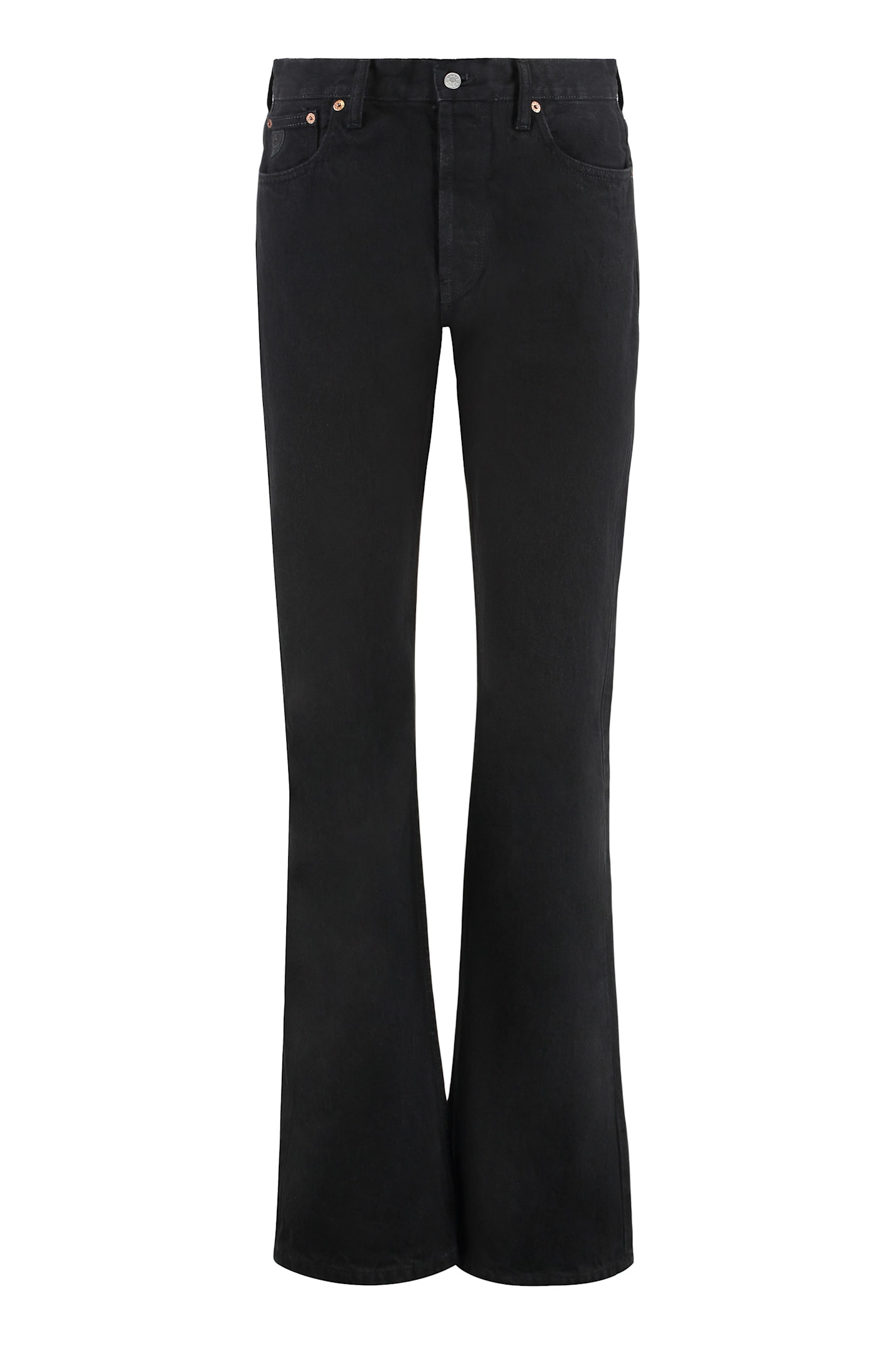 Lois Lindsay Boot High-rise Flared Jeans In Black