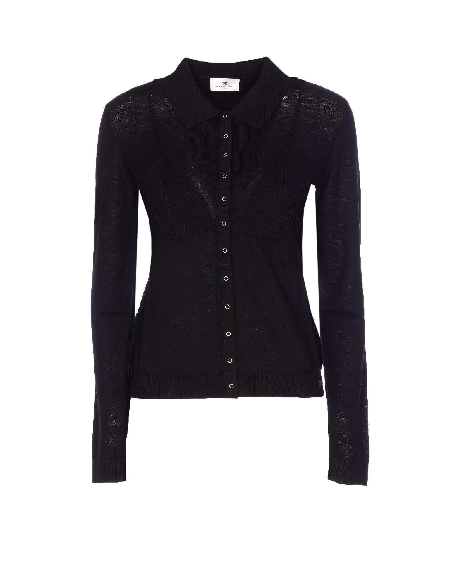 Elisabetta Franchi Cardigan In Black