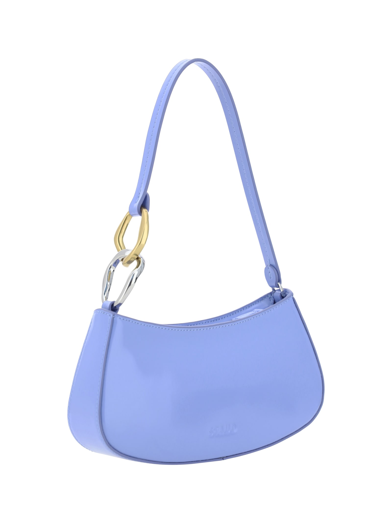 Shop Staud Ollie Shoulder Bag In Blue Hydrangea