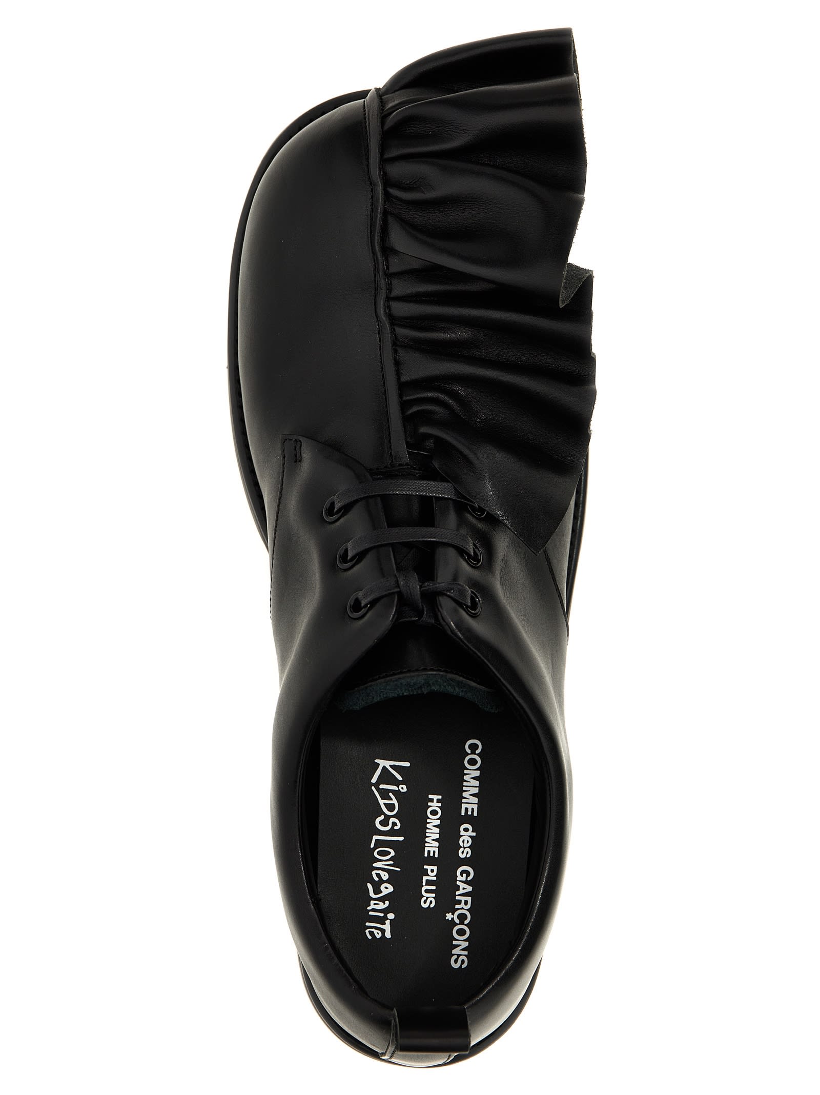 Comme Des Garçons Homme Deux Comme Des Garçons Homme Plus Gaite Kids Love Lace-up Shoes In Black