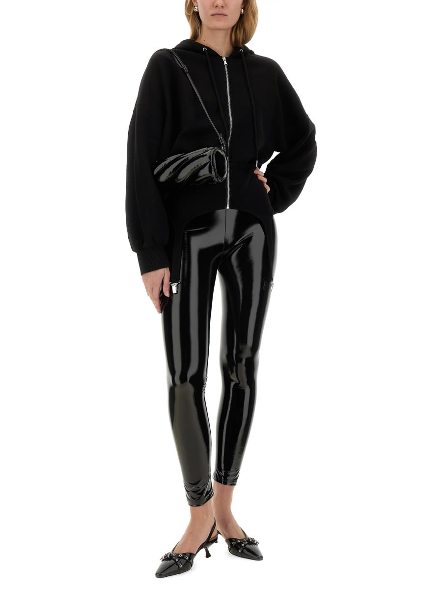 Fiorucci Sweatshirt With Suspenders In Black