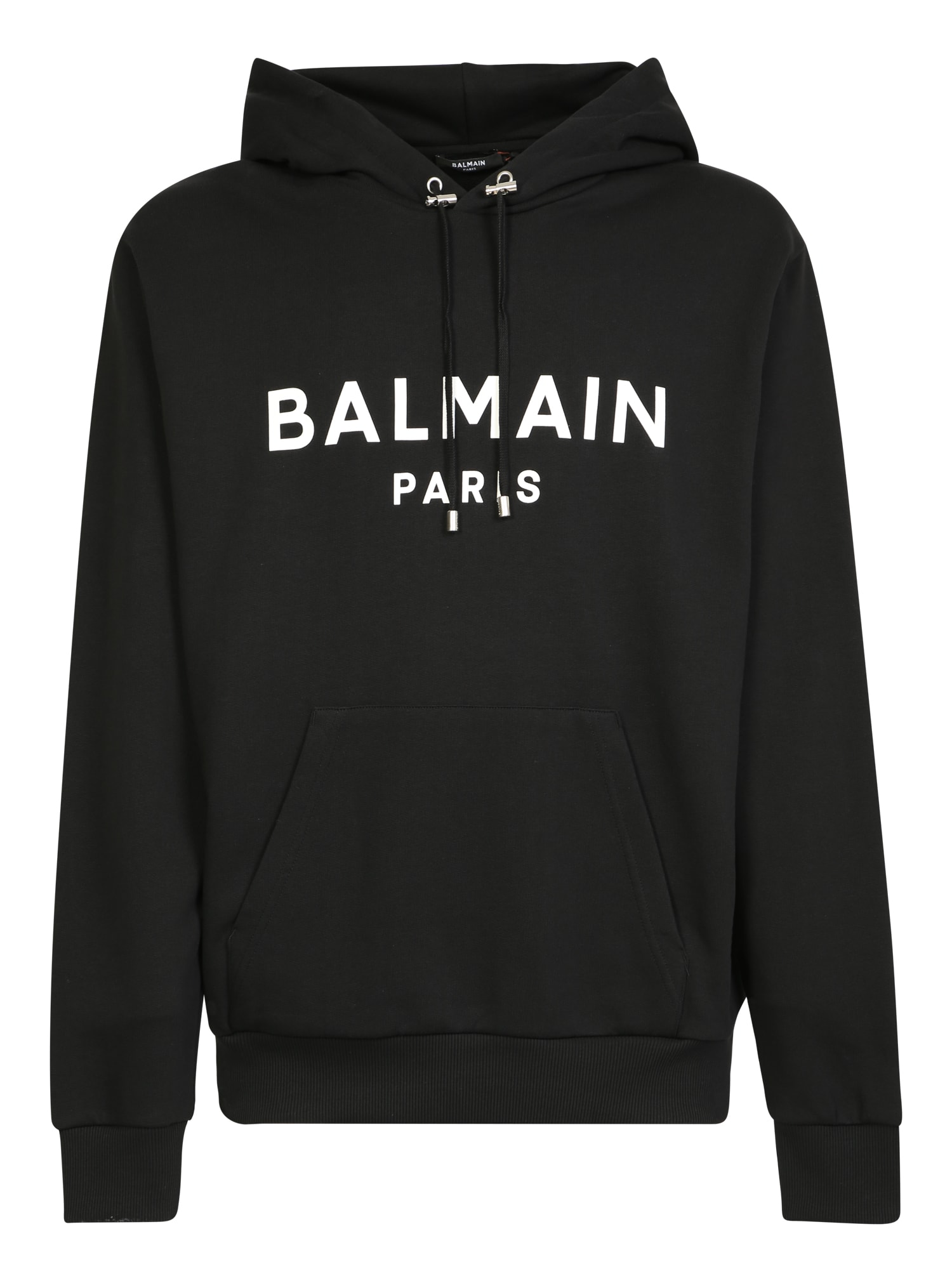 In The Trend Of Logomania, Balmain Can Only Be Missing With This Hooded Sweatshirt, Super Basic But Essential