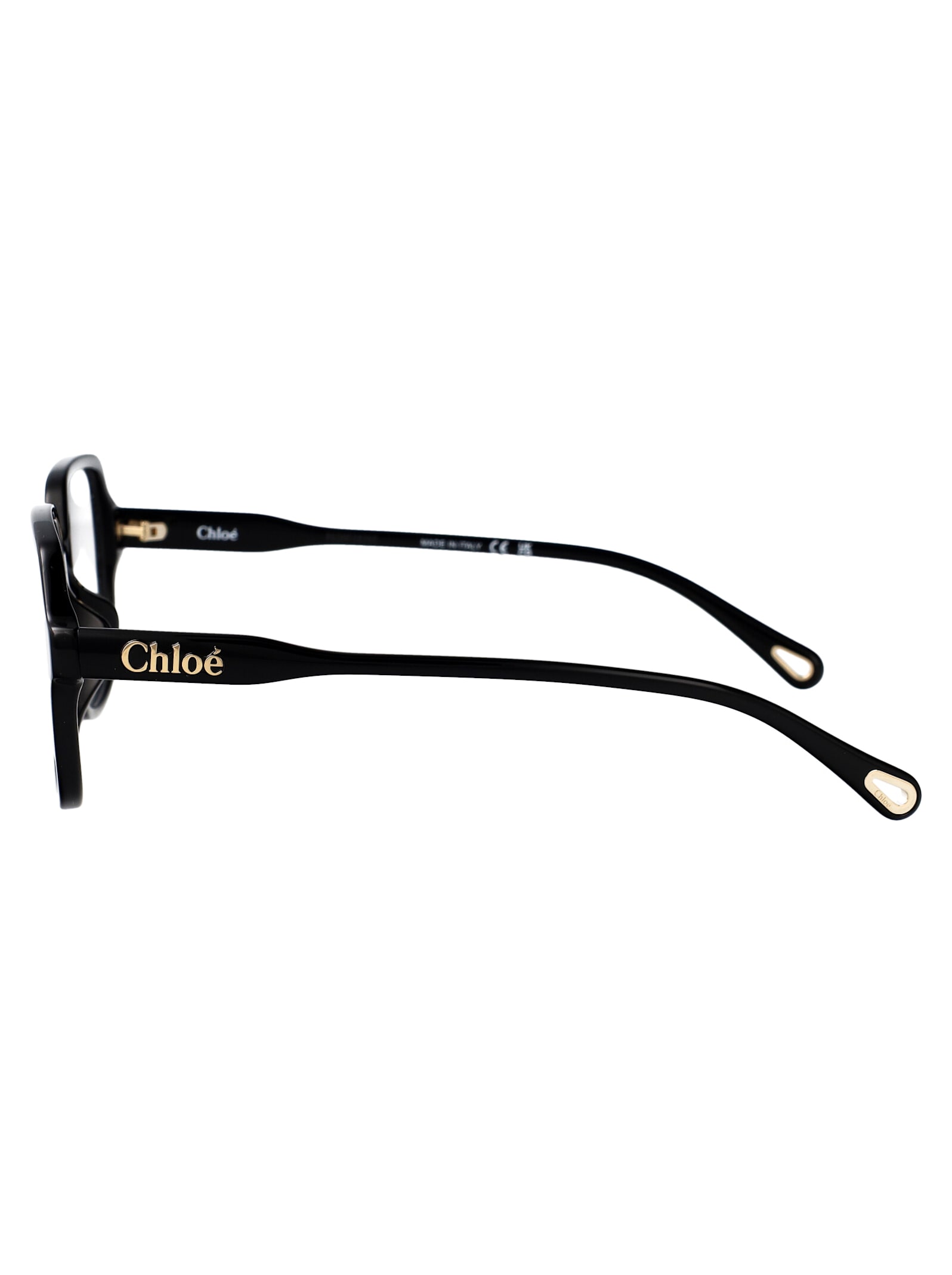 Chloé Ch0272o Glasses In Black-black-transparent