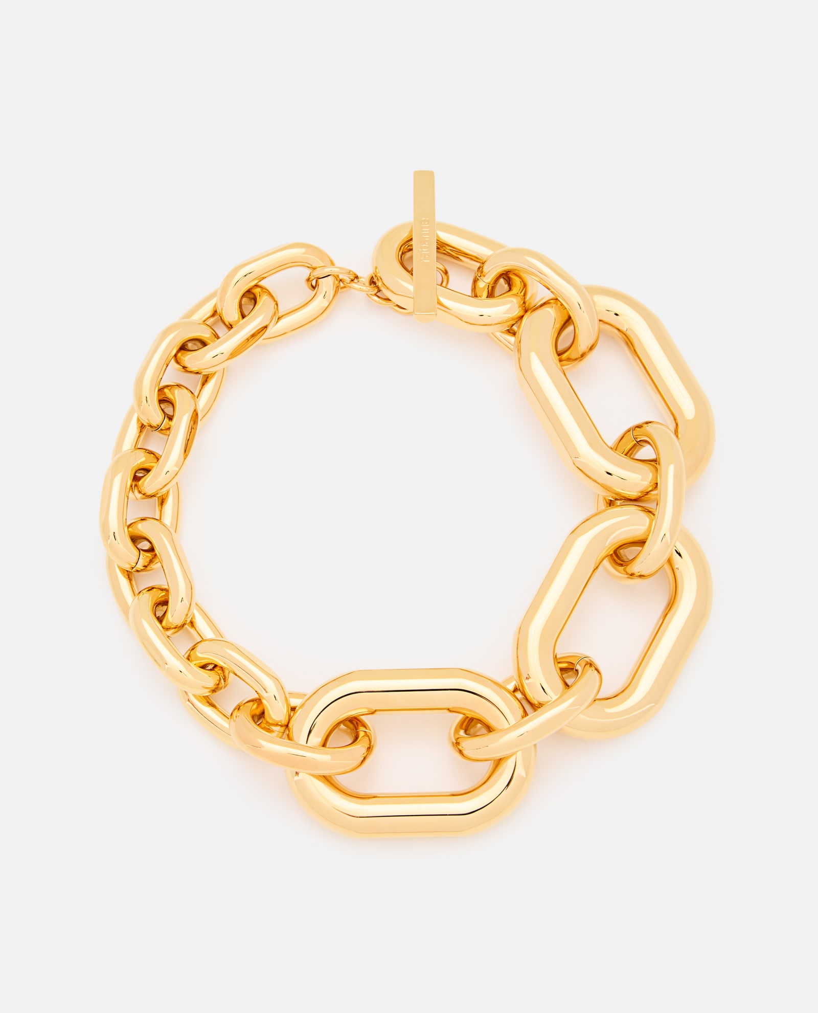 Shop Rabanne Xl Link Necklace In Golden