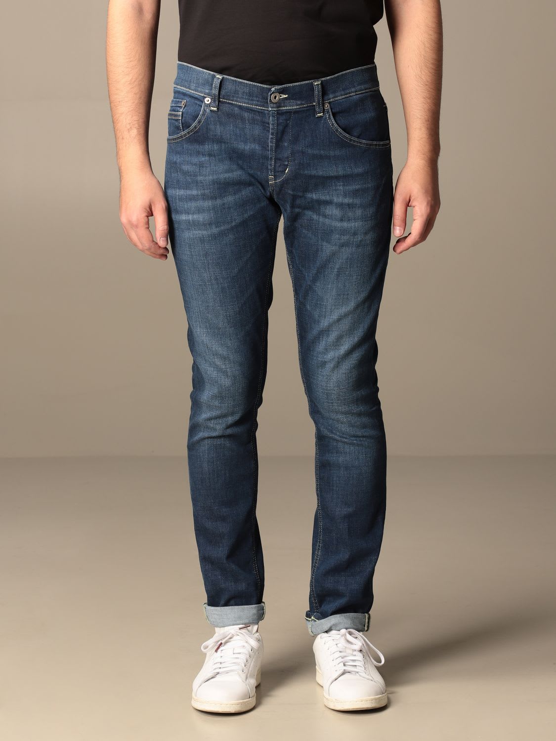 Dondup Jeans Ritchie Low-waisted Dondup Jeans In Used Denim