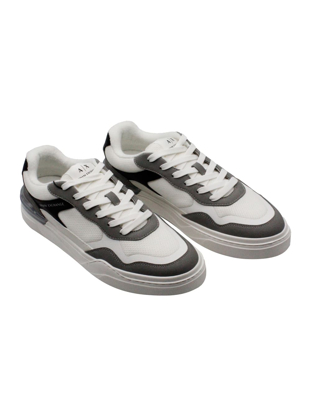 Shop Armani Exchange Sneakers In White