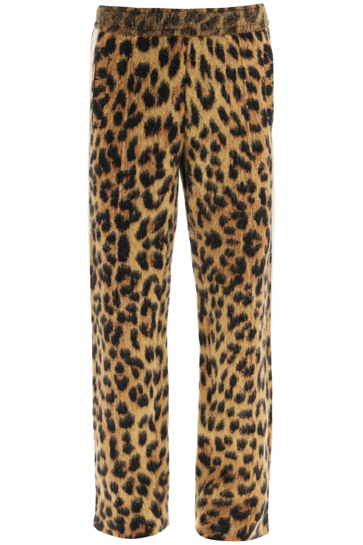 Palm Angels Leopard Jacquard Knit Pants