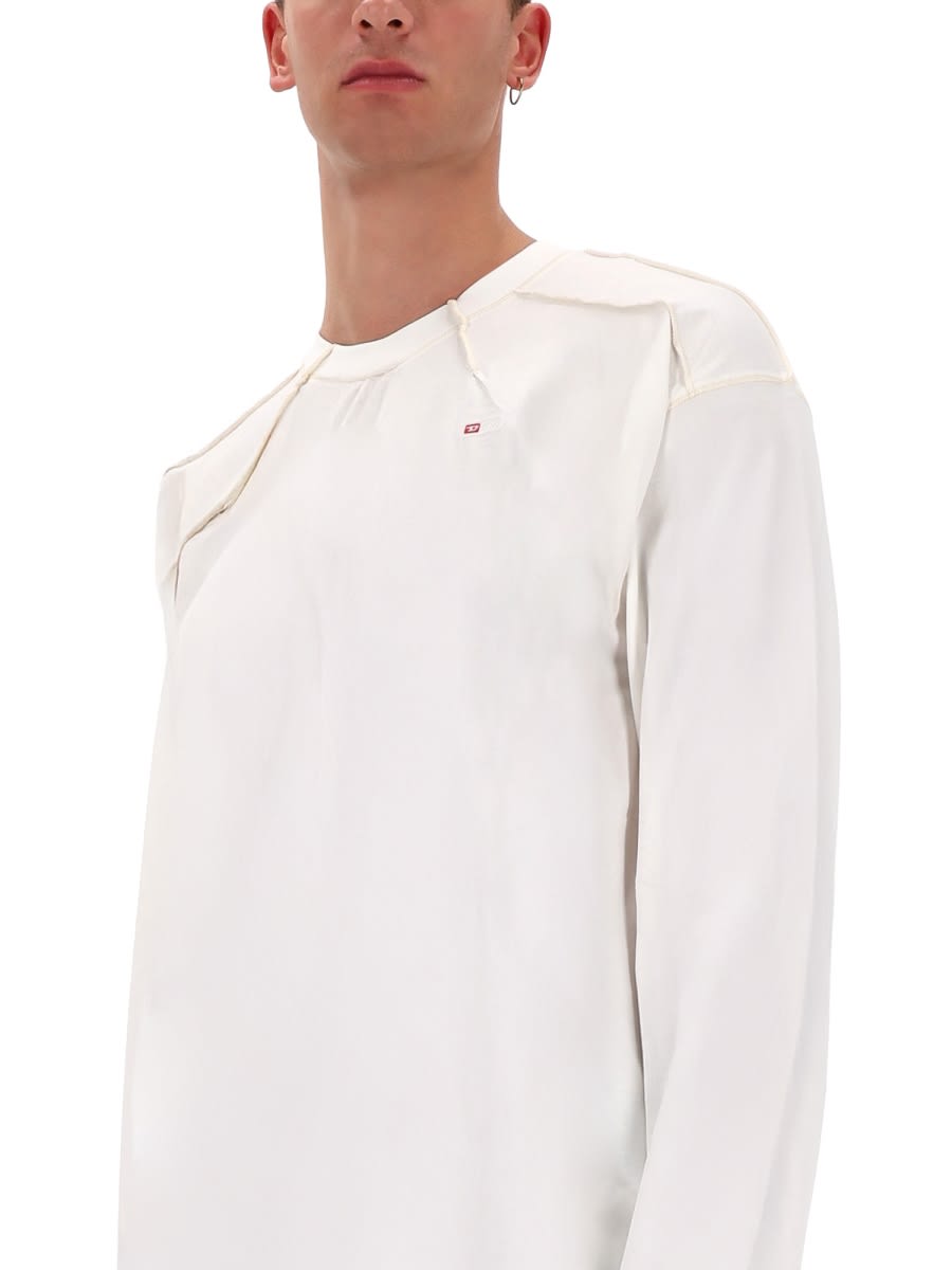 Diesel Cotton T-shirt In White