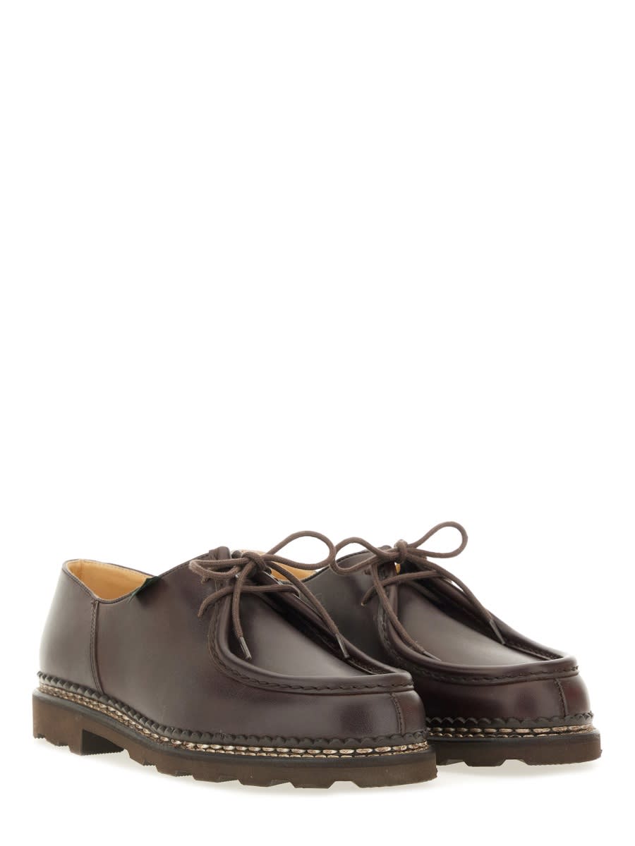 Paraboot "leather Michael Derby Shoe In Brown