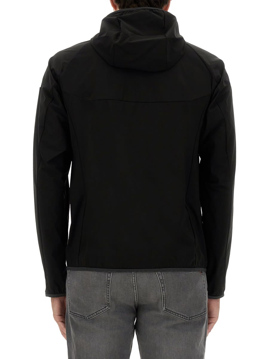 Shop Hugo Boss Jacket With Logo In Black