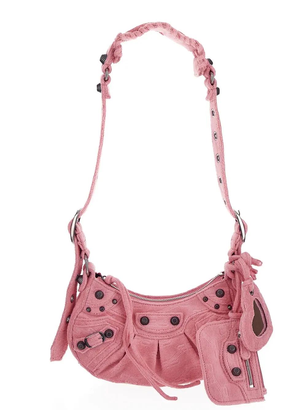 Shop Balenciaga Le Cagole Xs Sponge Bag In Pink