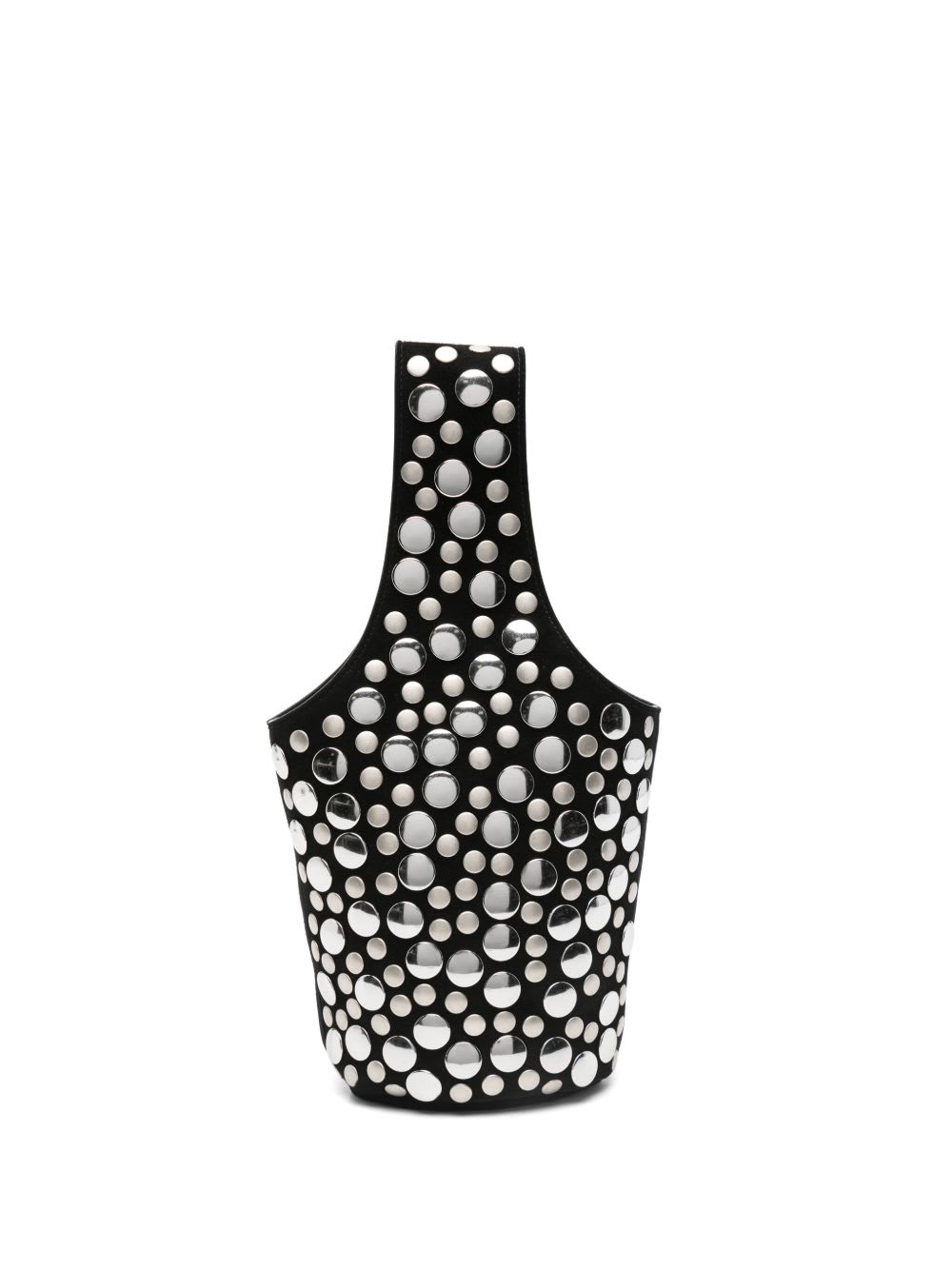 Khaite Livia Small Leather Bucket Bag In Black