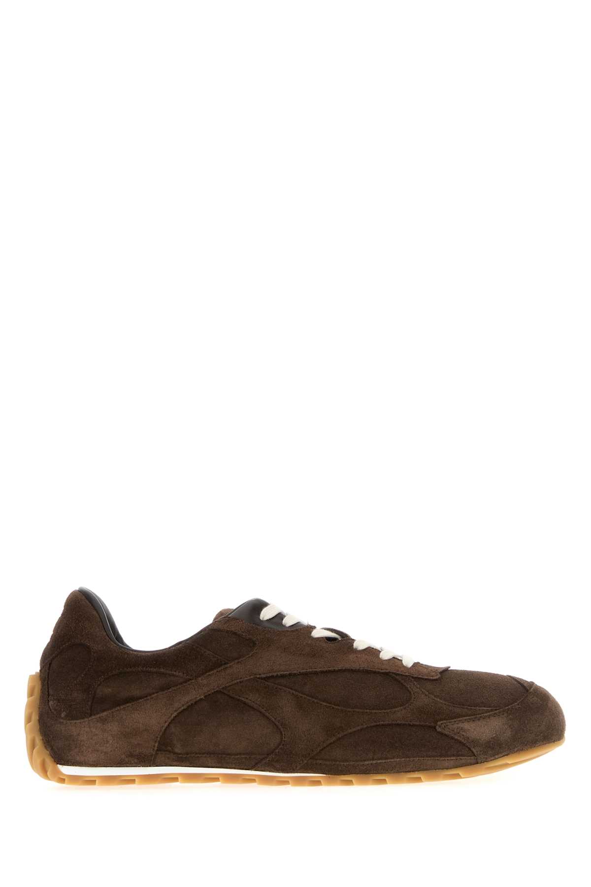 Bottega Veneta Orbit Flash Sneaker Soft Suede In Pink