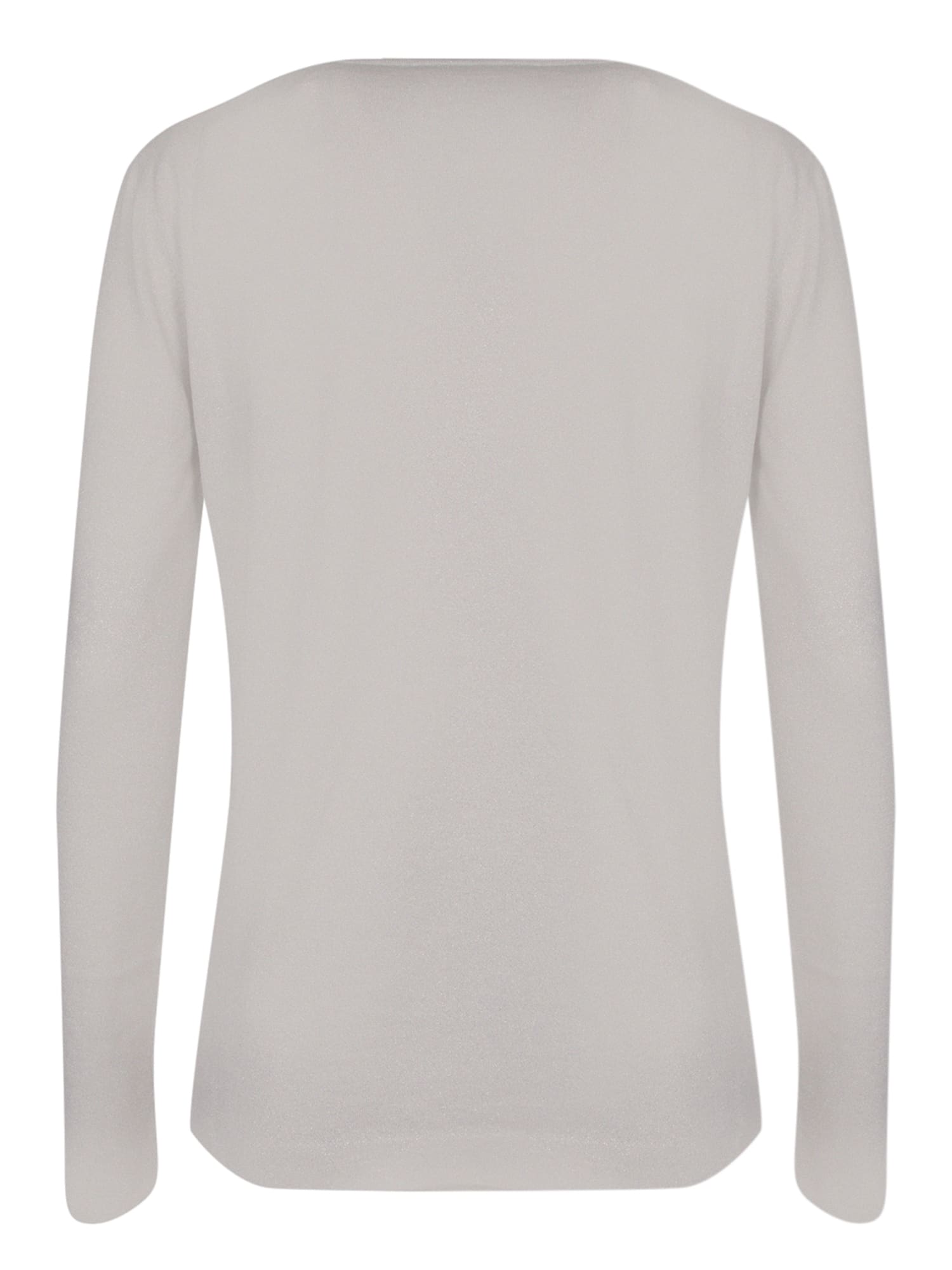 Shop Brunello Cucinelli Cashmere And Silk Lurex Pearl Sweater In White