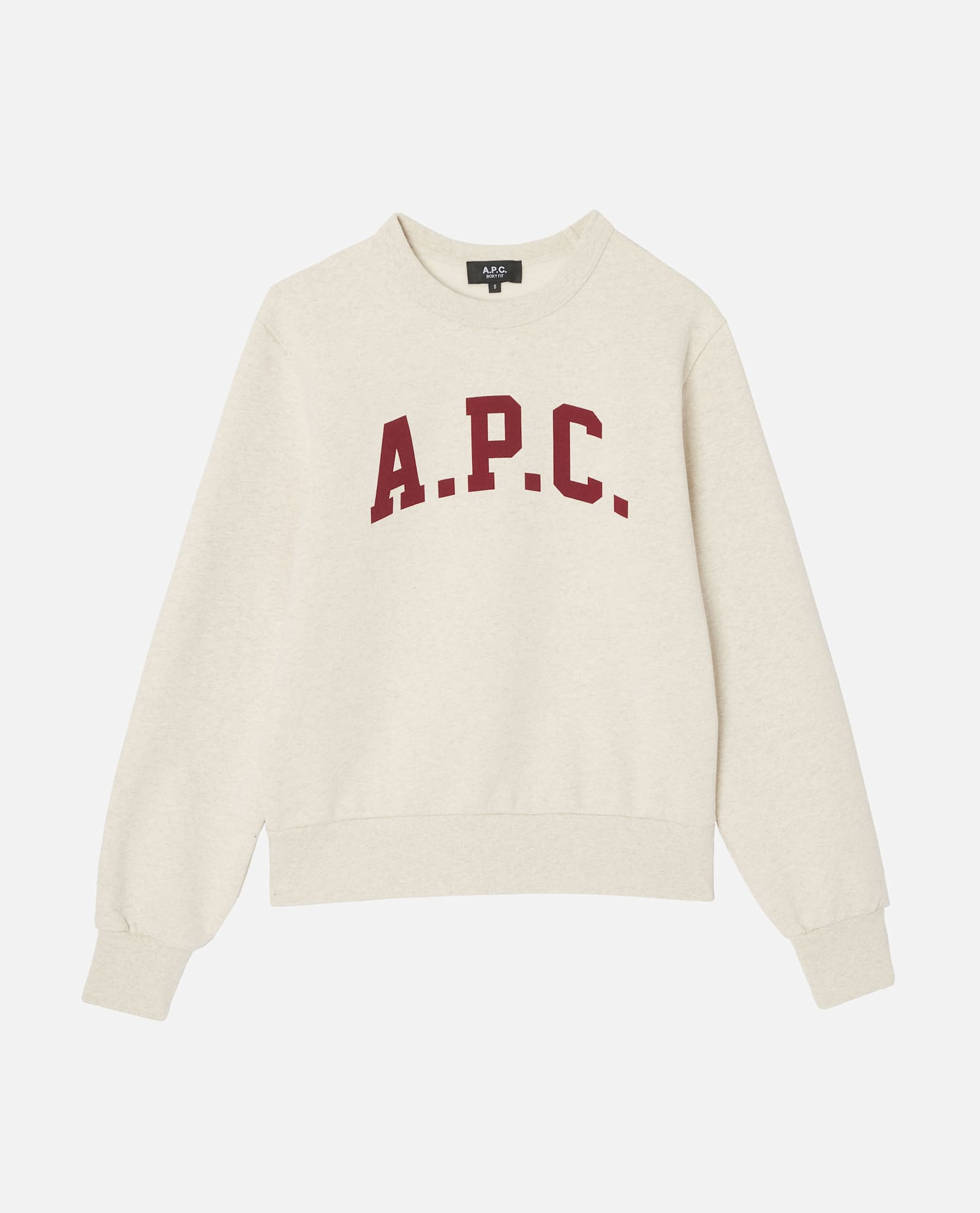 Apc Joshua Jersey With Contrasting Logo In Neutral
