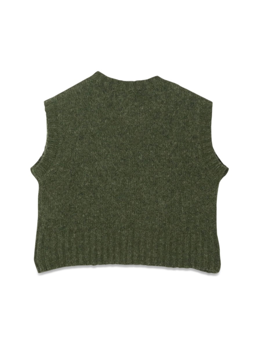 Shop Aspesi Tricot Vest. In Green
