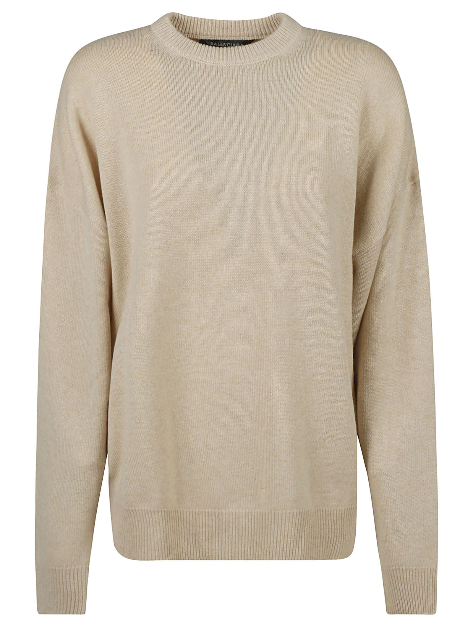 Balenciaga Rib Trim Plain Sweater