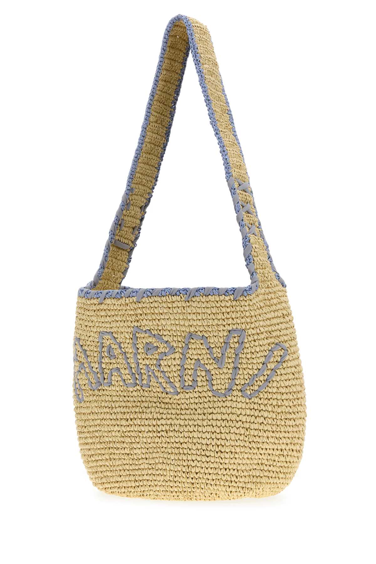 Marni Borsa Shopping In Rafia  Donna In Brown