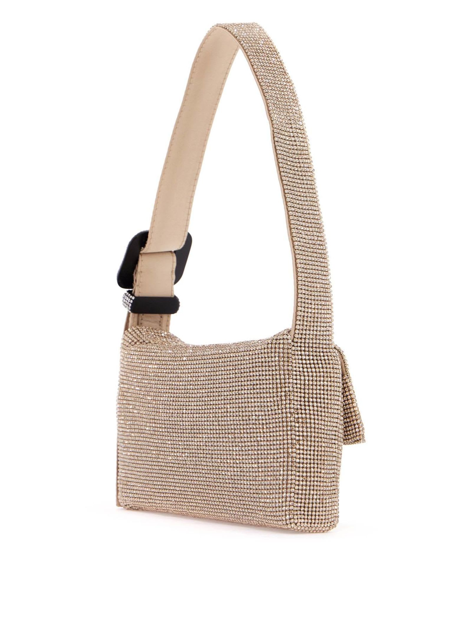 Shop Benedetta Bruzziches Beige Vitty La Mignon Shoulder Bag In Powder