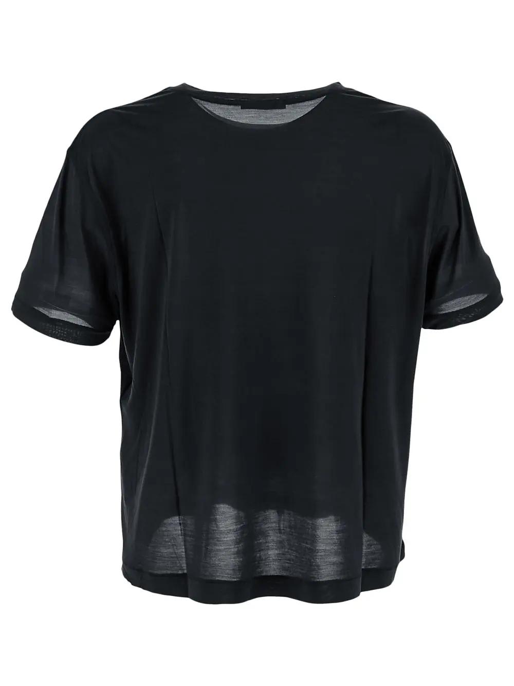 Shop Lemaire Essential T-shirt In Black