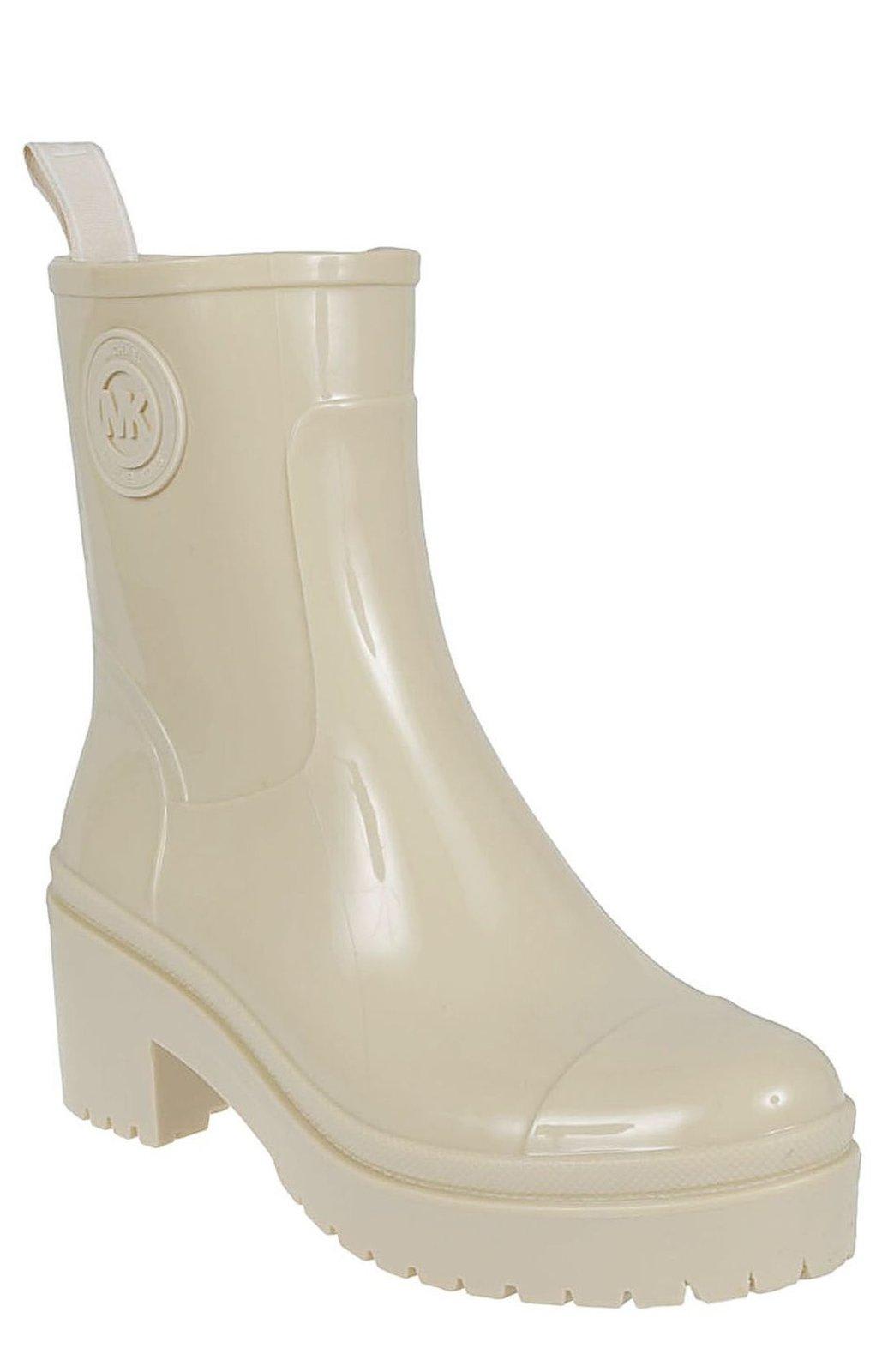 Shop Michael Michael Kors Stivaletti Karis Slip-on Boots In Beige