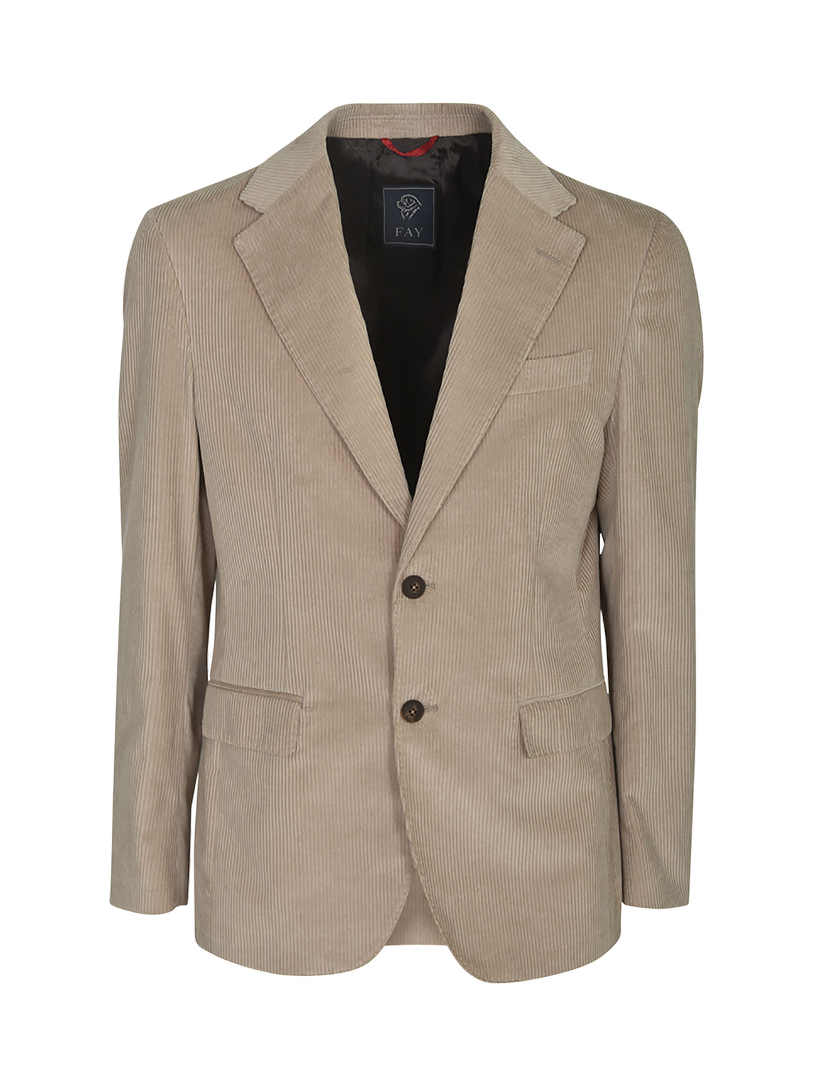 Shop Fay Two-buttoned Blazer In C800