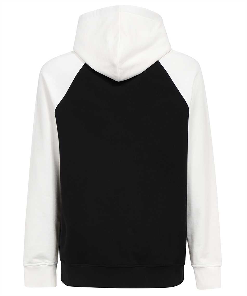 Shop Balmain Cotton Hoodie In Black