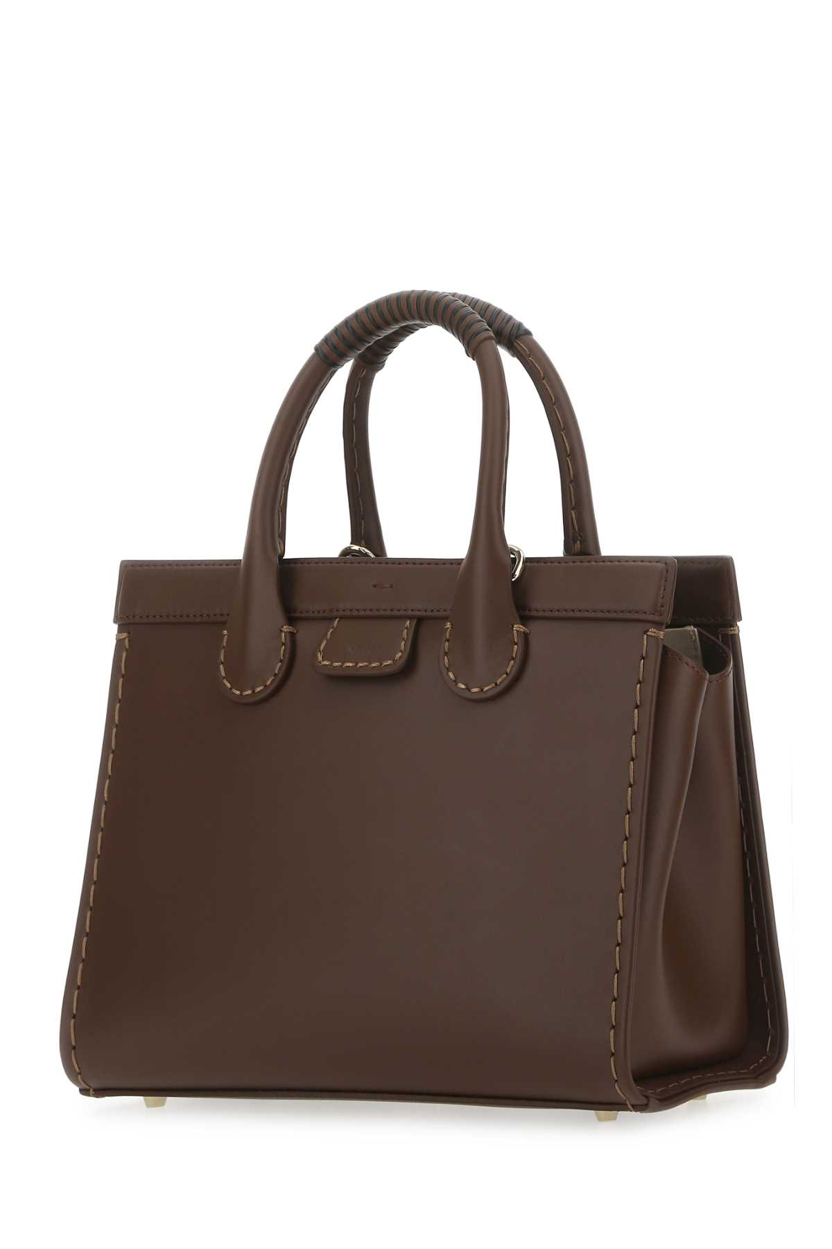 Shop Chloé Brown Leather Medium Edith Handbag In 28a