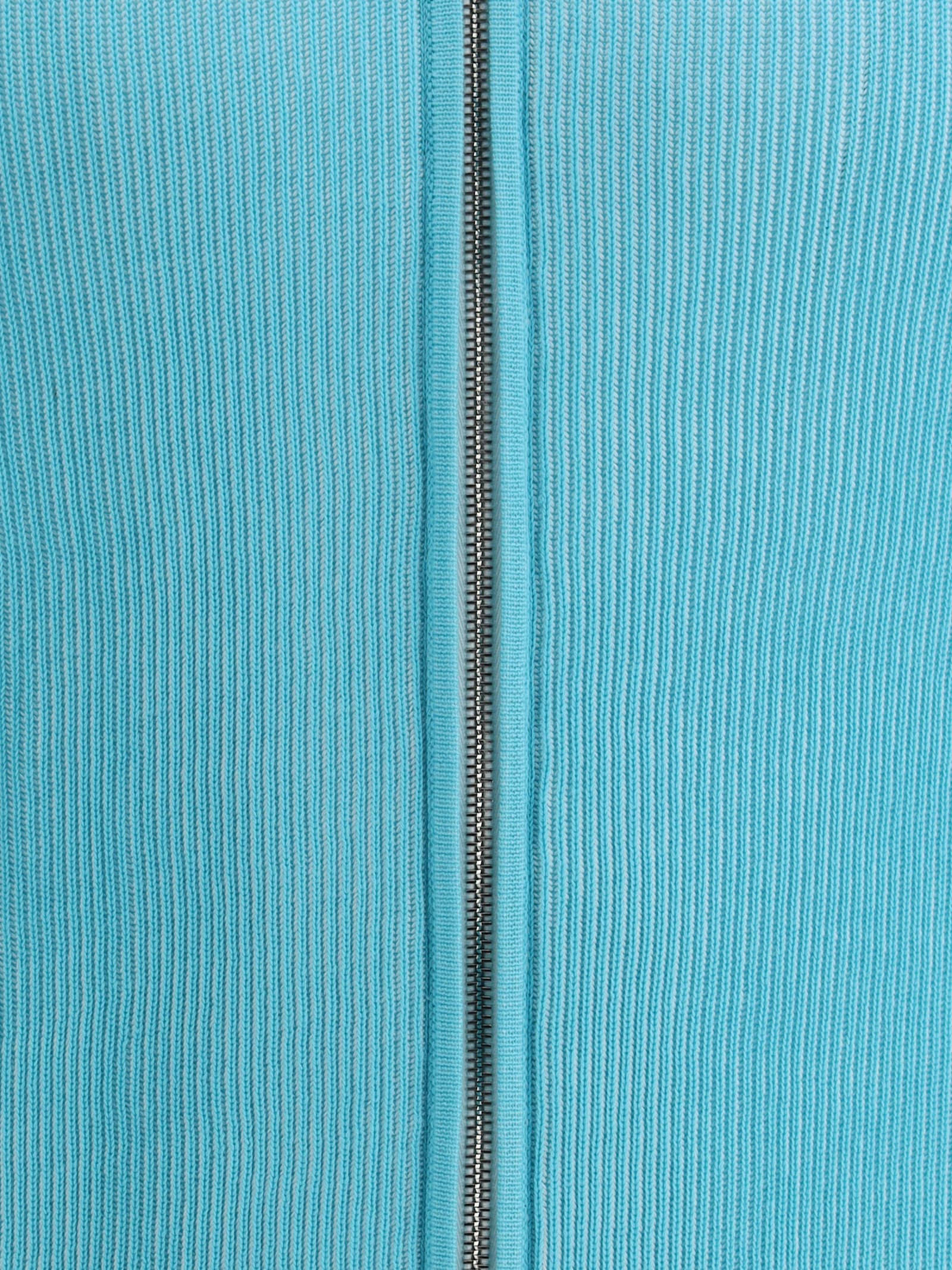 Moorer Dean-sia Cardigan In Caribbean Turquoise/bianco
