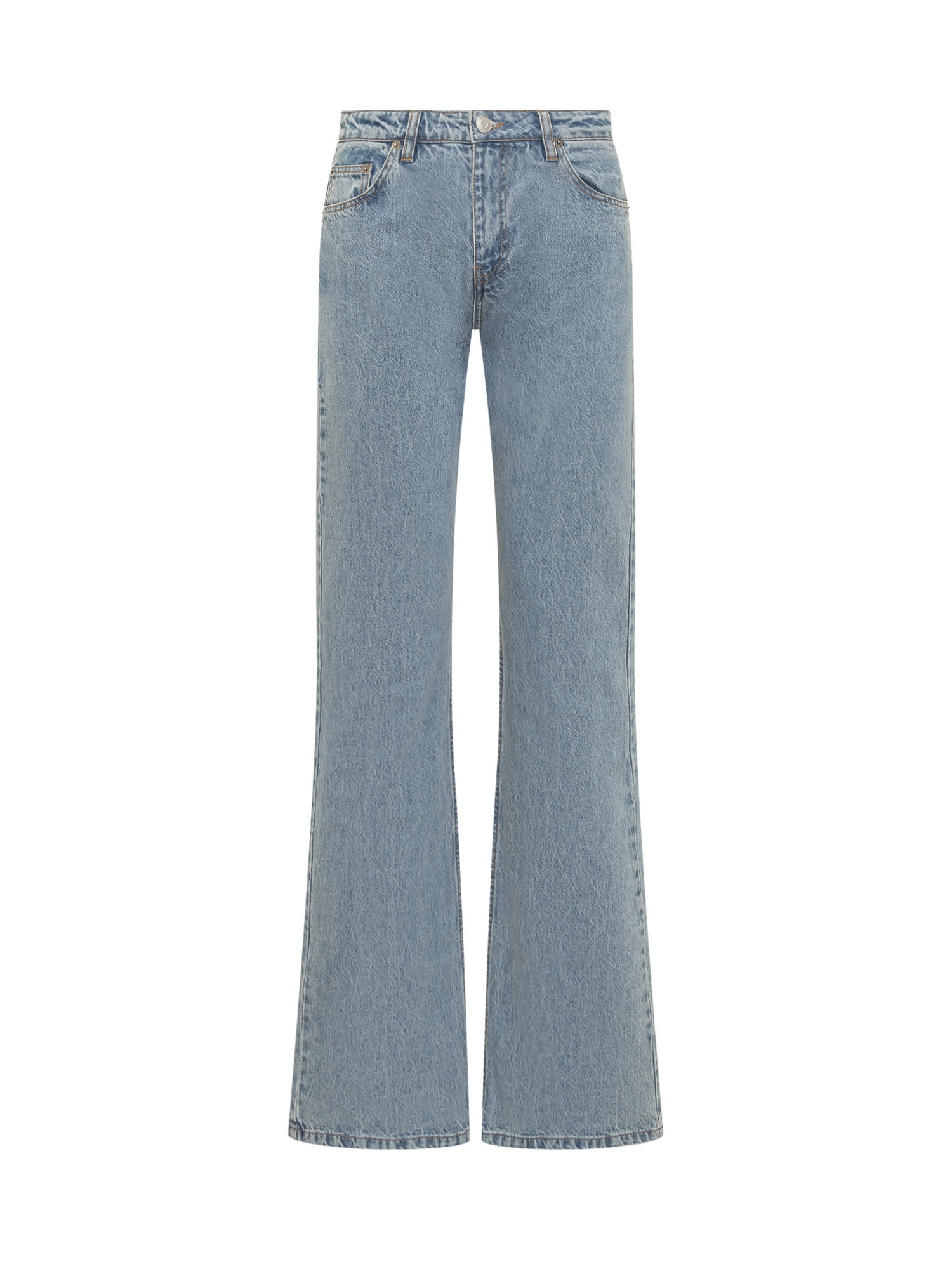 Shop Coperni Wide Leng Jeans In Denim