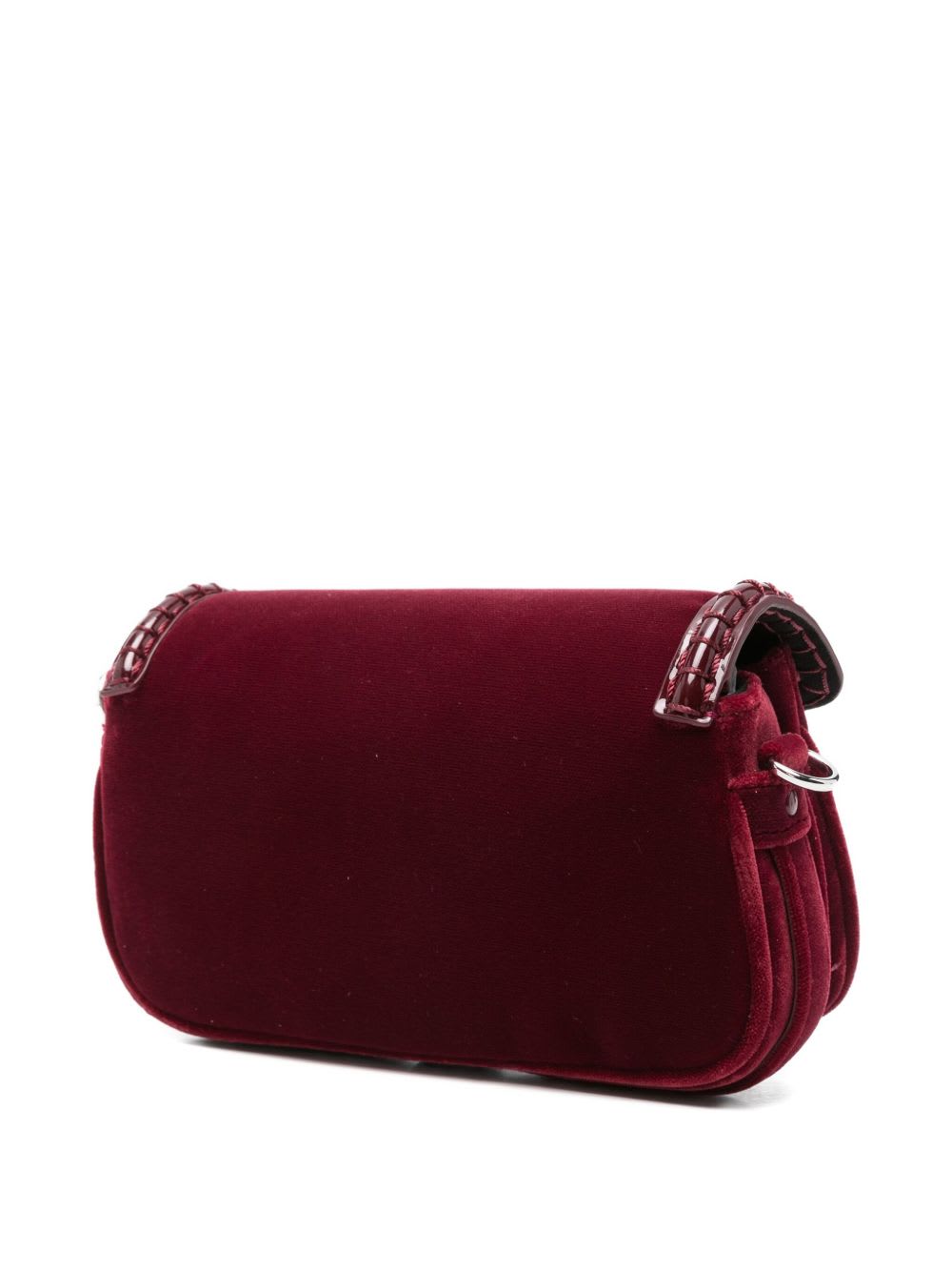 Emporio Armani Red Logo Small Shoulder Bag In Red