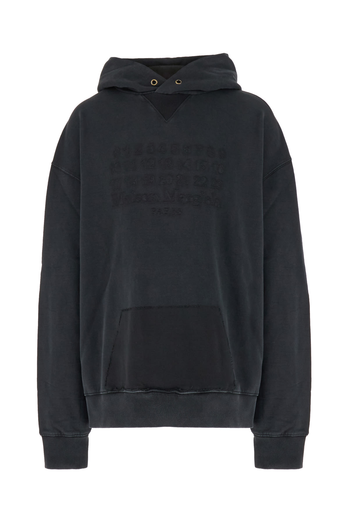 Maison Margiela Charcoal Cotton Oversize Sweatshirt In 860