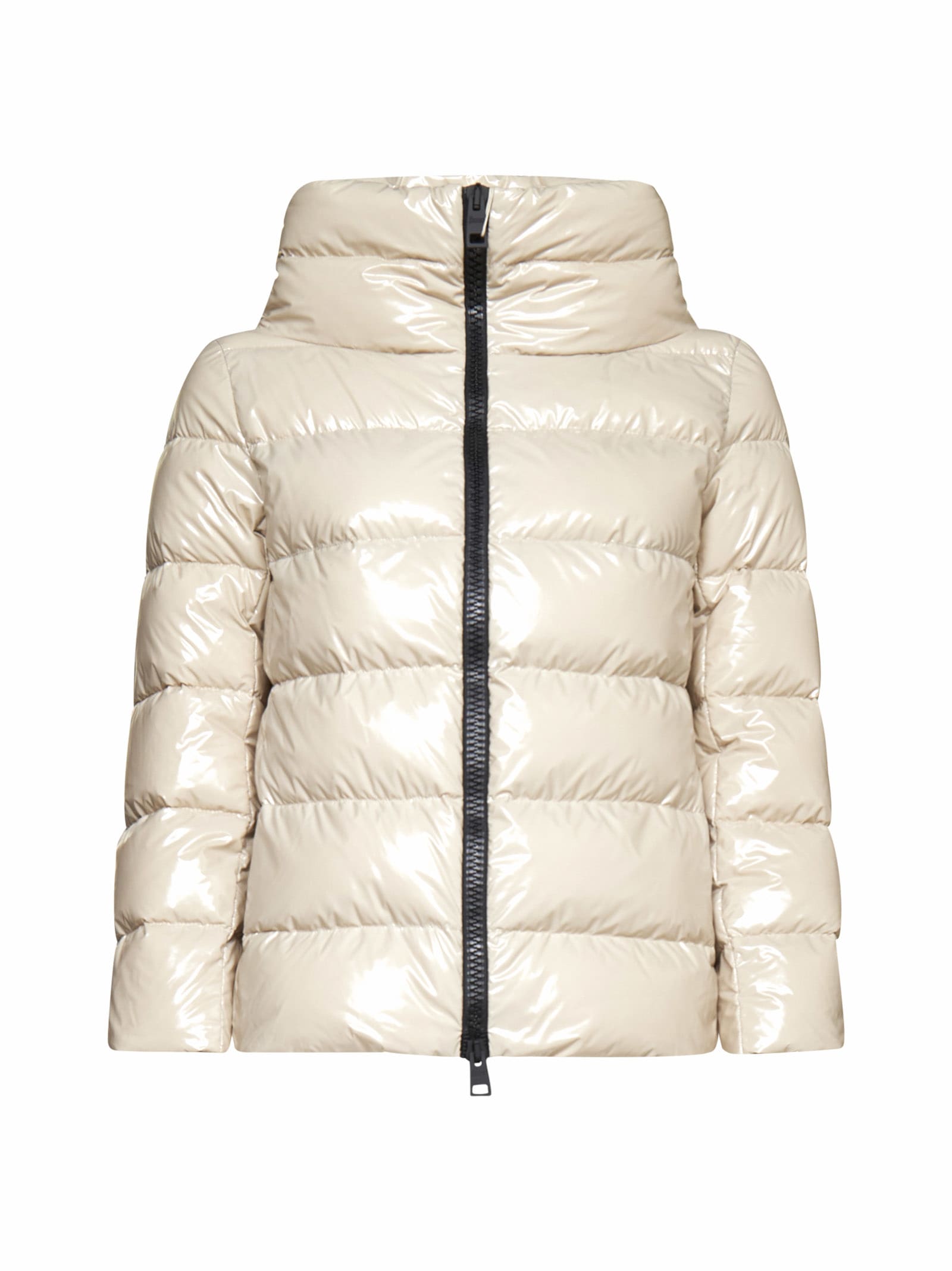 Herno Cappa Gloss Con Manicotti Down Jacket In Chantilly