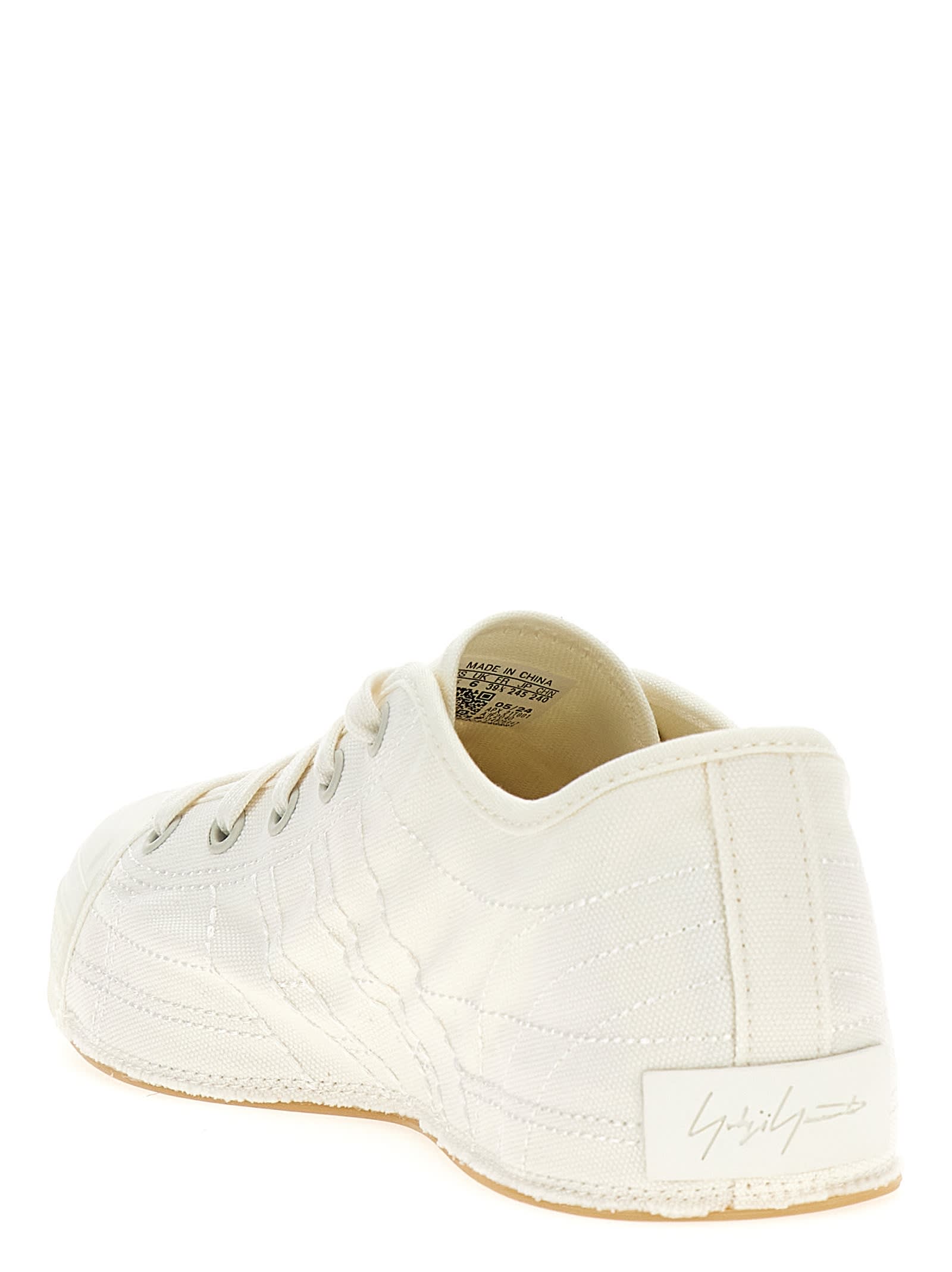 Y-3 Sneakers Low-top Textile Rubber Sole In White