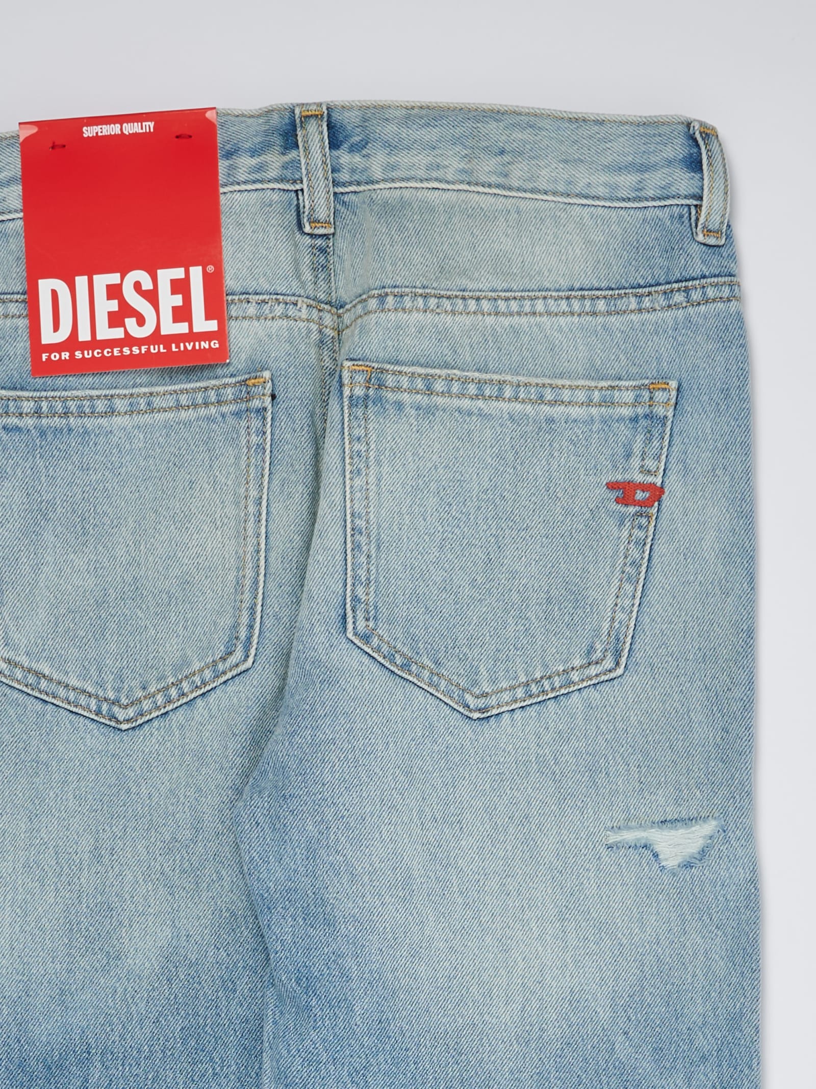 Shop Diesel Jeans Jeans In Denim Chiaro