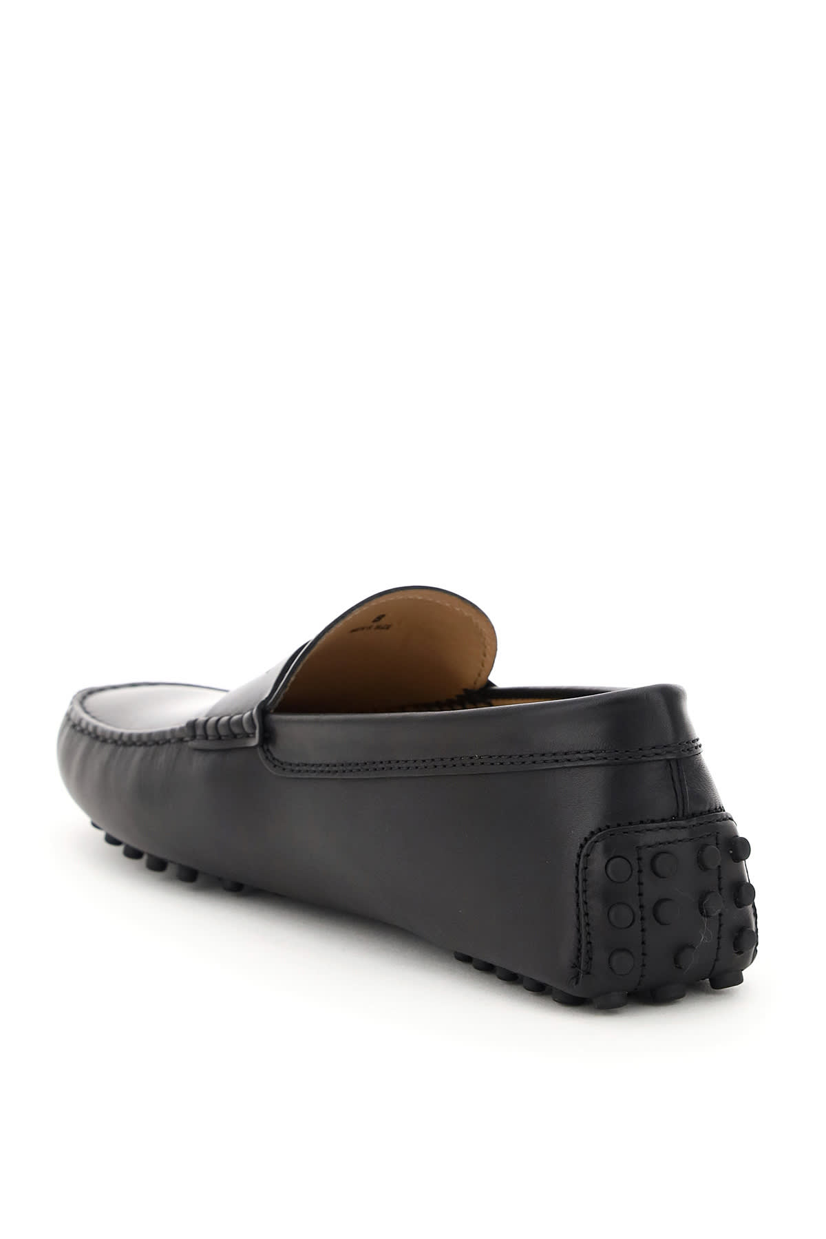 Tod's Nuovo Gommino Driver Loafers In Nero (black)