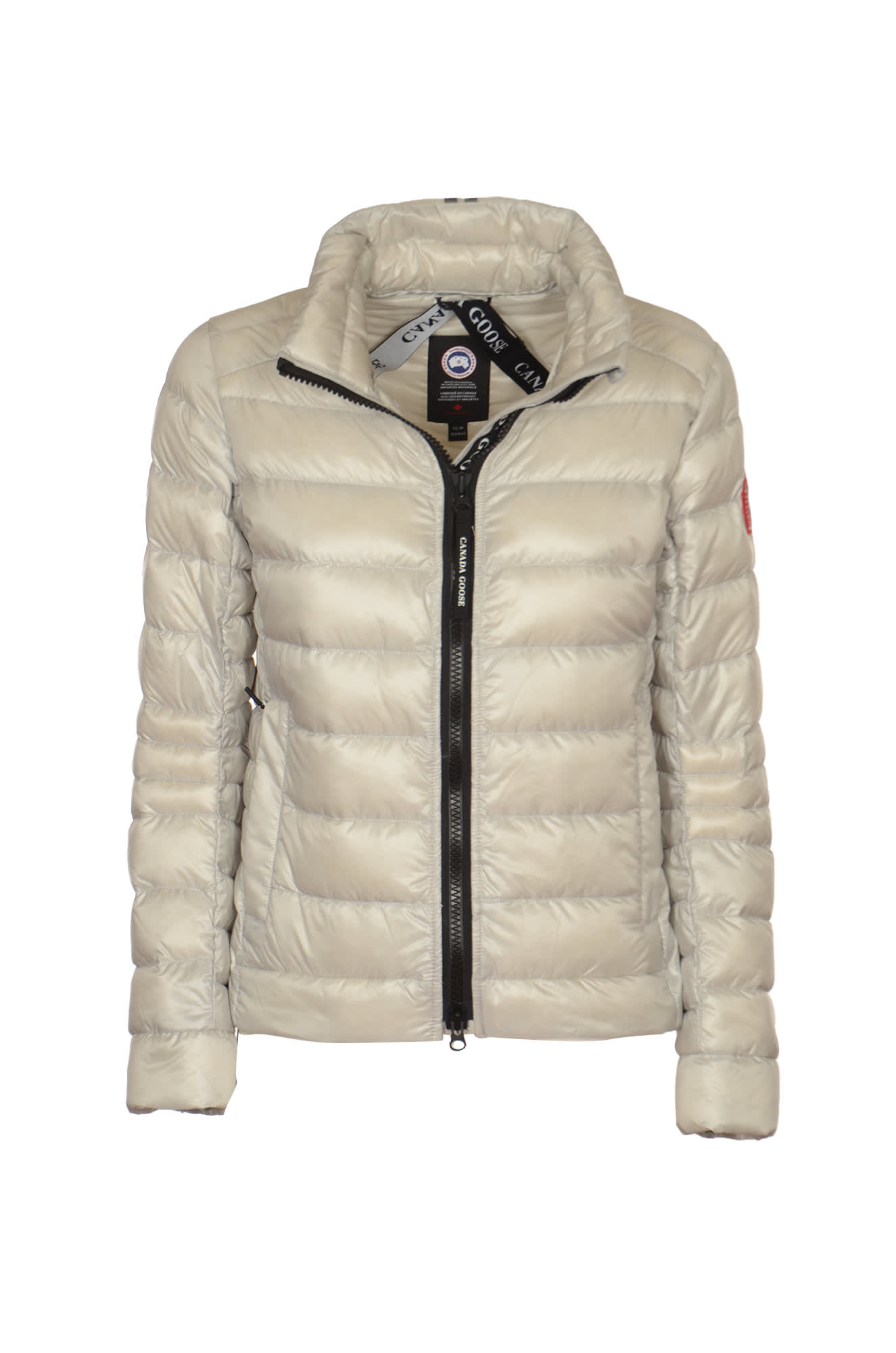 Shop Canada Goose Cypress Padded Jacket In Silver Birch