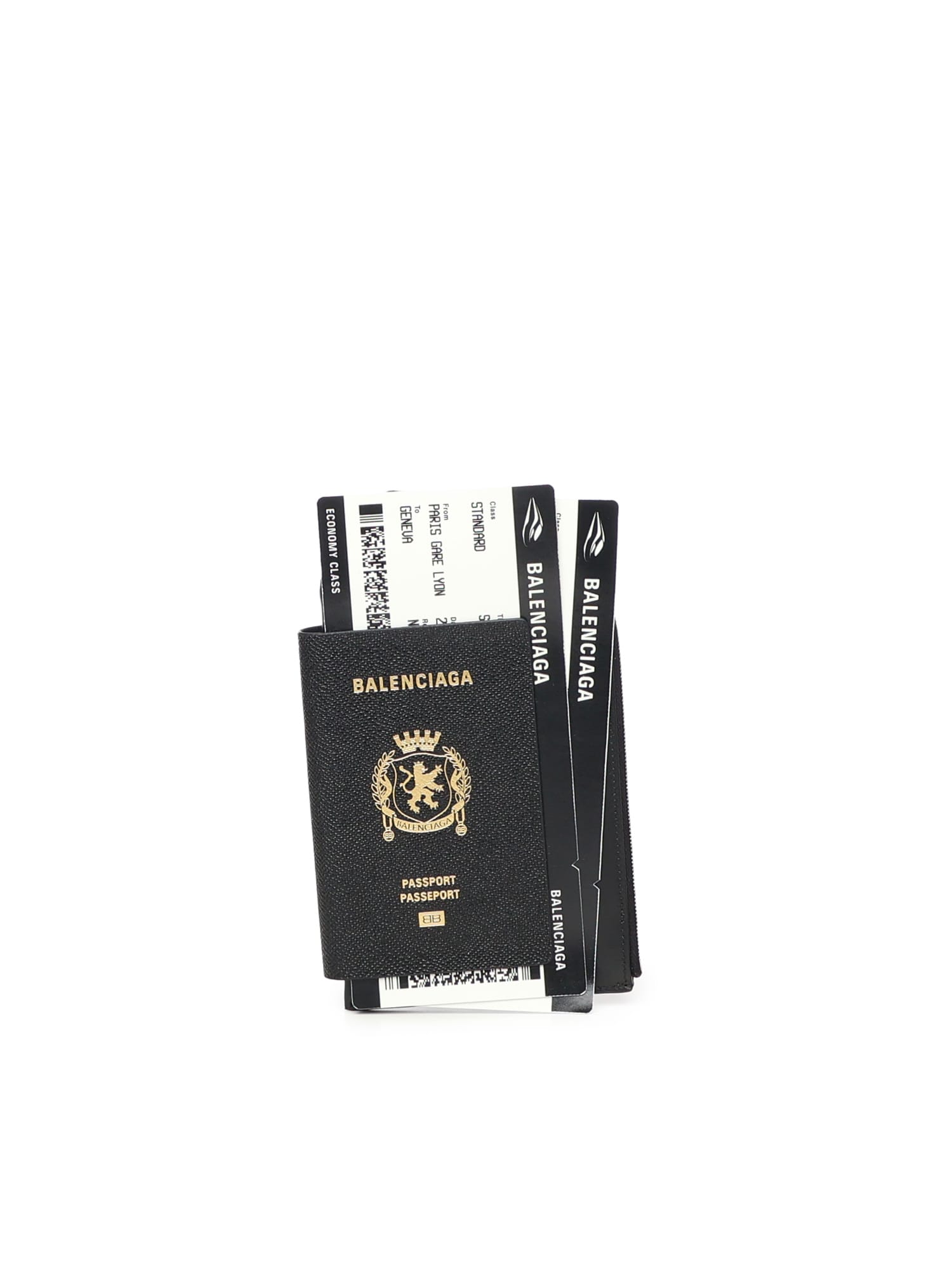 Balenciaga Passport Phone Holder In Black
