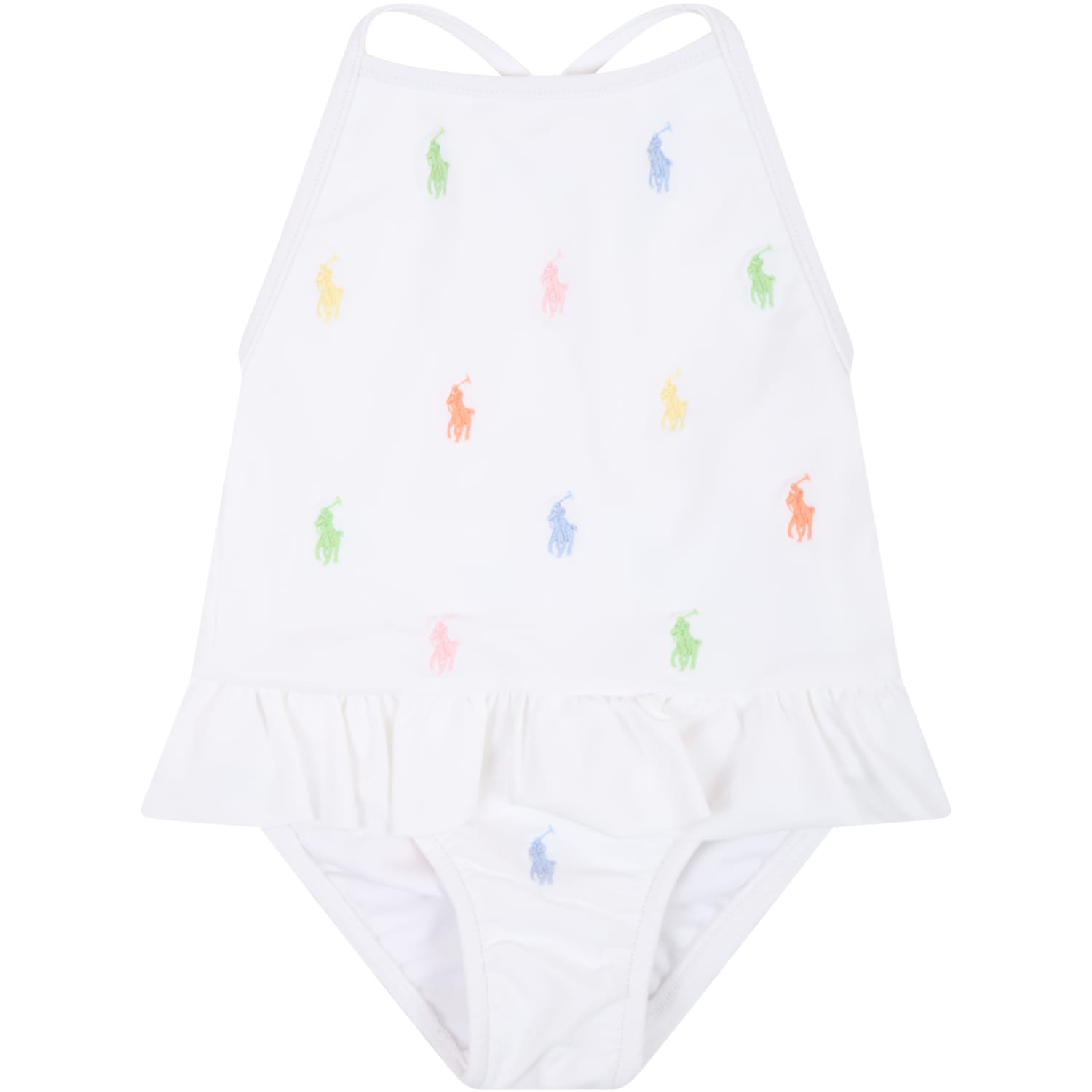 baby girl white swimsuit