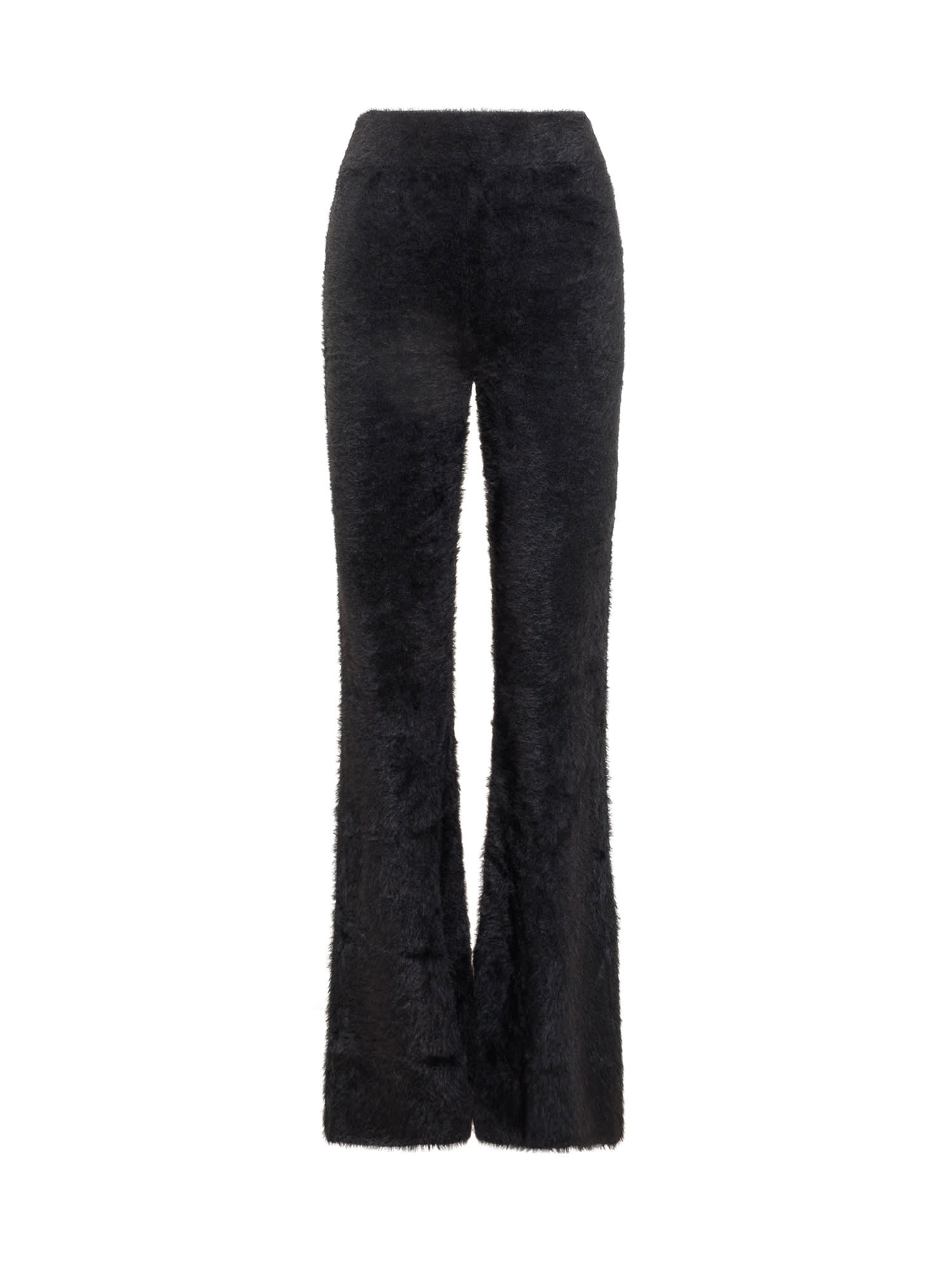 Shop Ambush Knit Fur Pants In Black