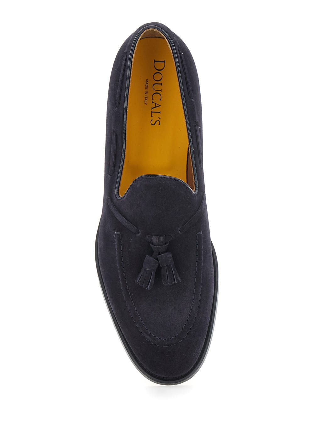Doucal's Man Loafers Midnight Blue Size 7 Soft Leather In Multi